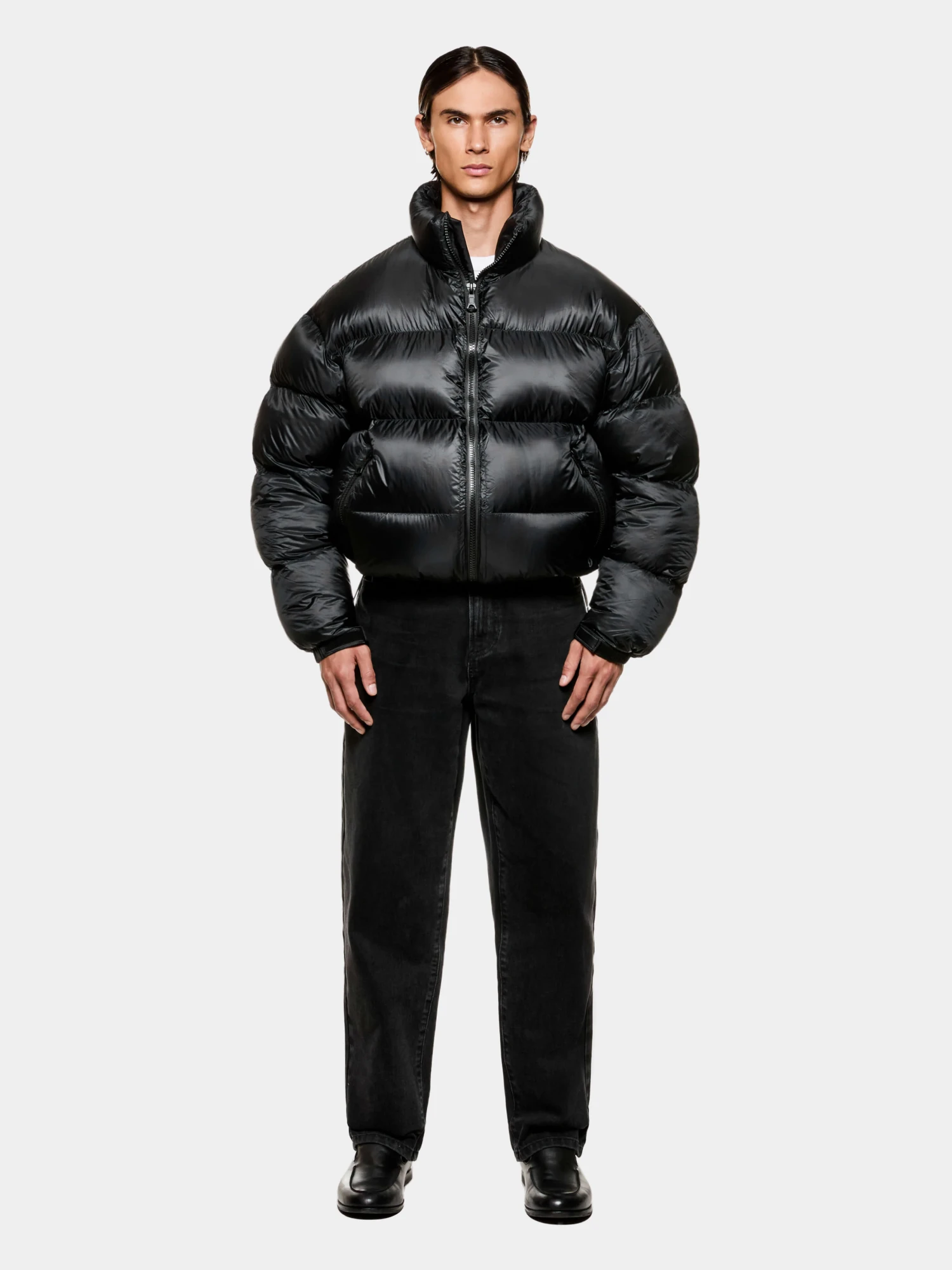 Пуховик MKI MIYUKI ZOKU Translucent Funnel Neck Bubble Black
