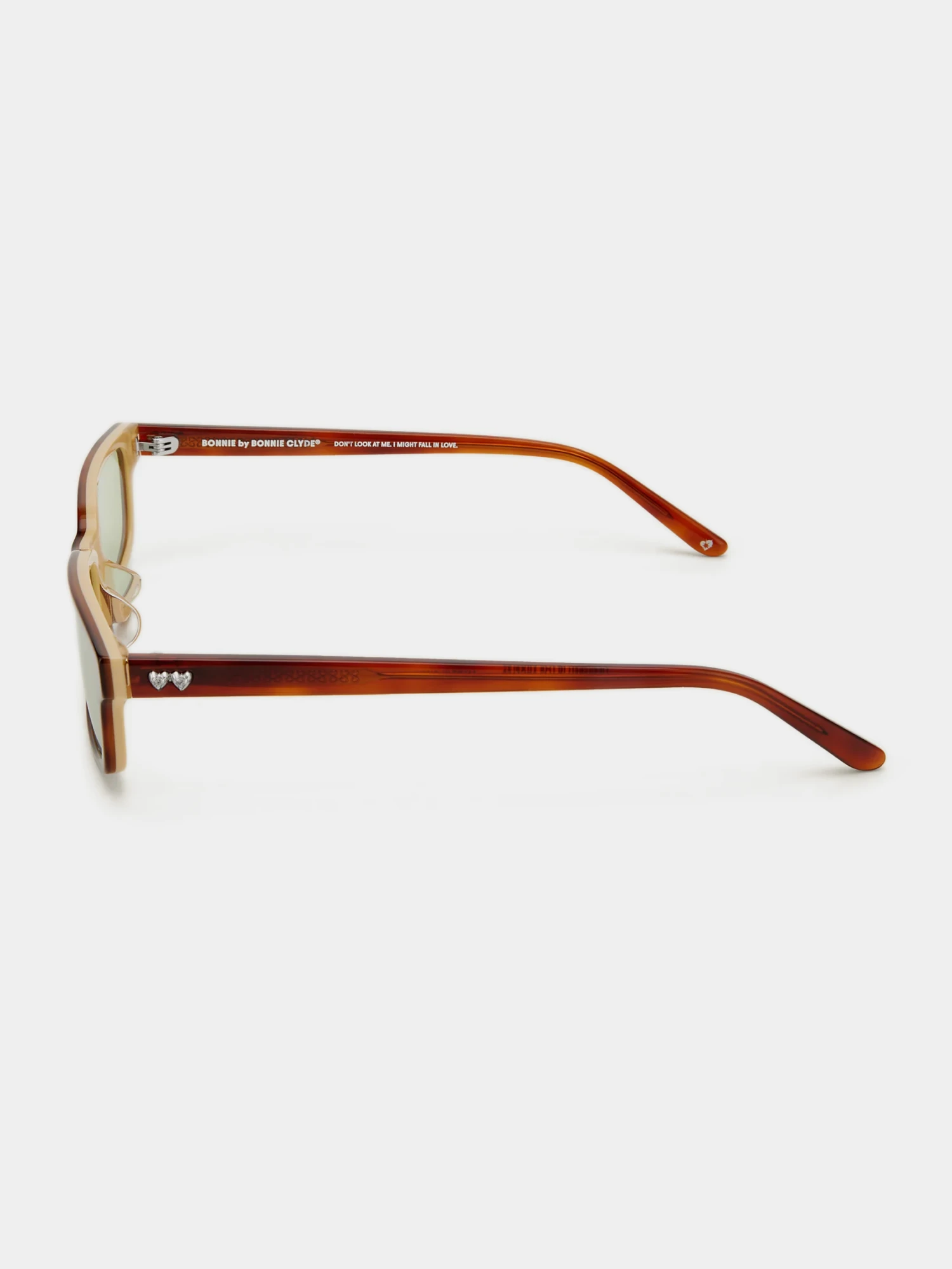Очки Bonnie Clyde Boyfriend 2 Layered Brown Demi & Green Tint