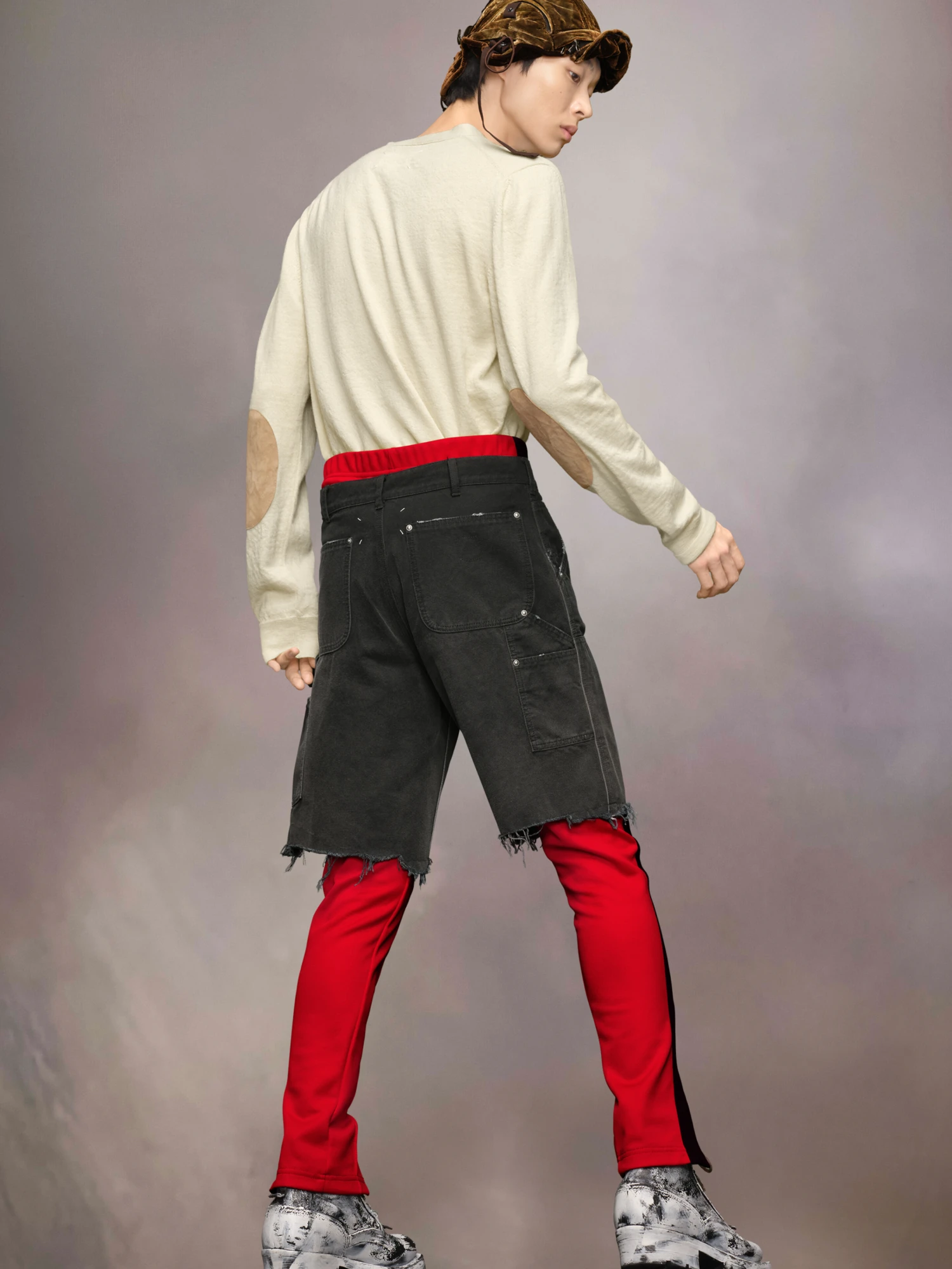 Шорты Maison Margiela Stud Denim Black