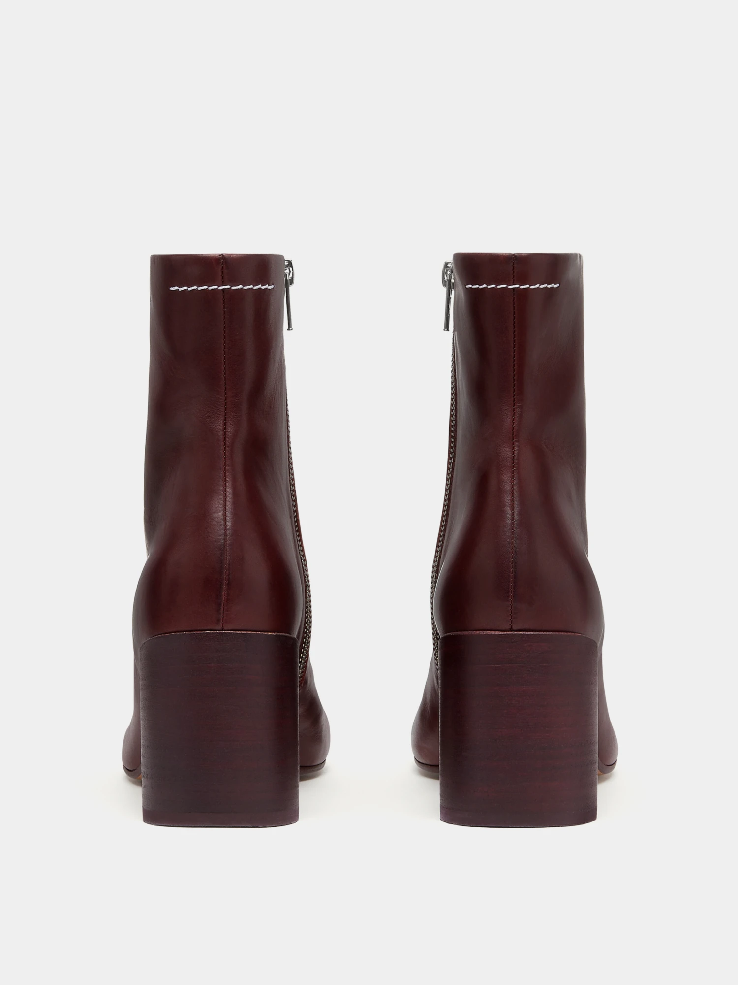 Женские ботильоны MM6 Maison Margiela Anatomic Brown