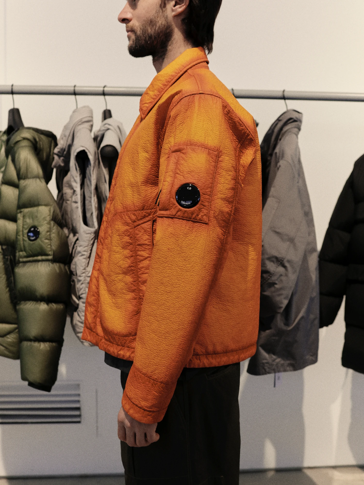 Куртка C.P. Company Feltro Bi-Film Short Russet Orange