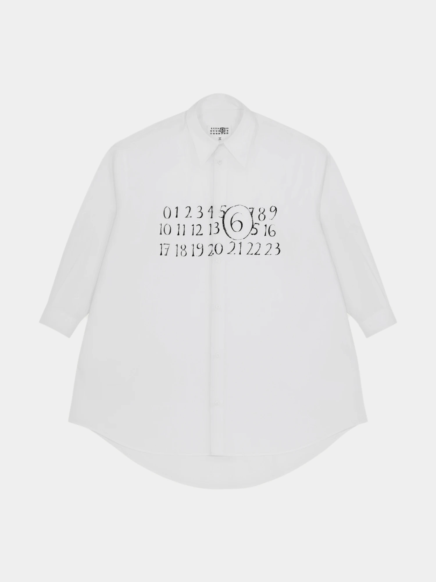 Женское платье MM6 Maison Margiela Numeric Logo White