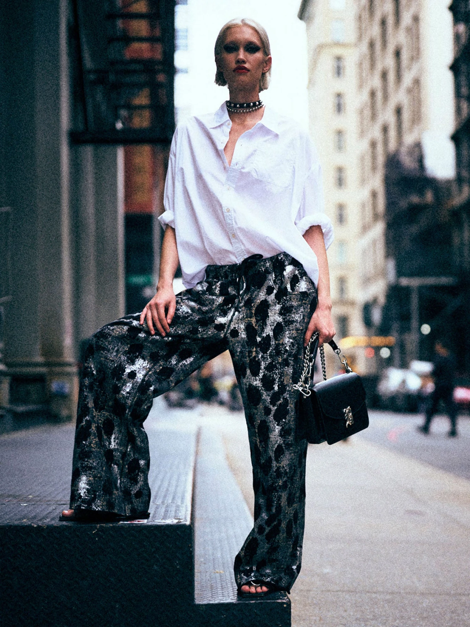 Брюки R13 Relaxed Sweatpant Leopard