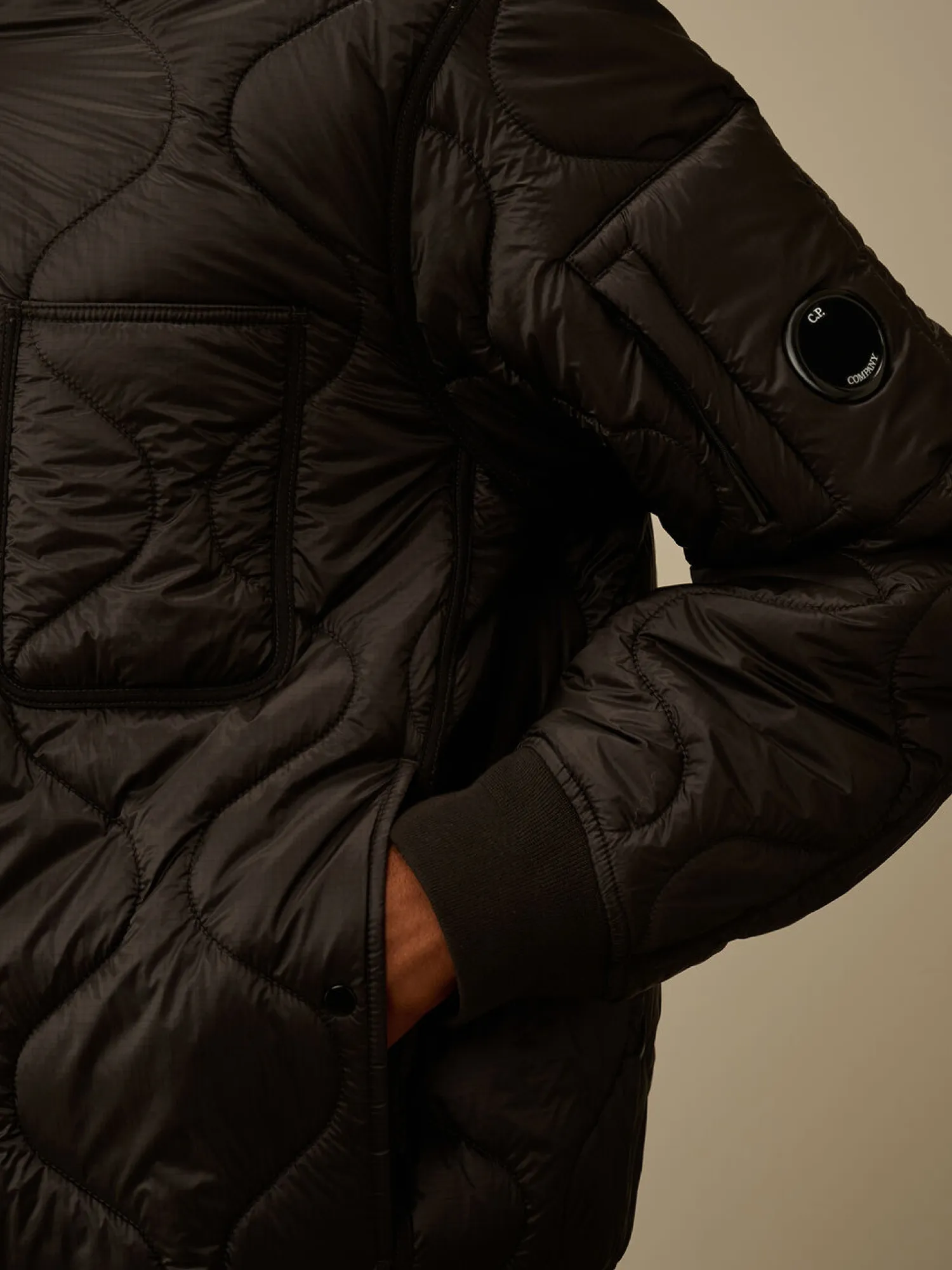 Стеганая куртка C.P. Company Liner Bomber Padded Black