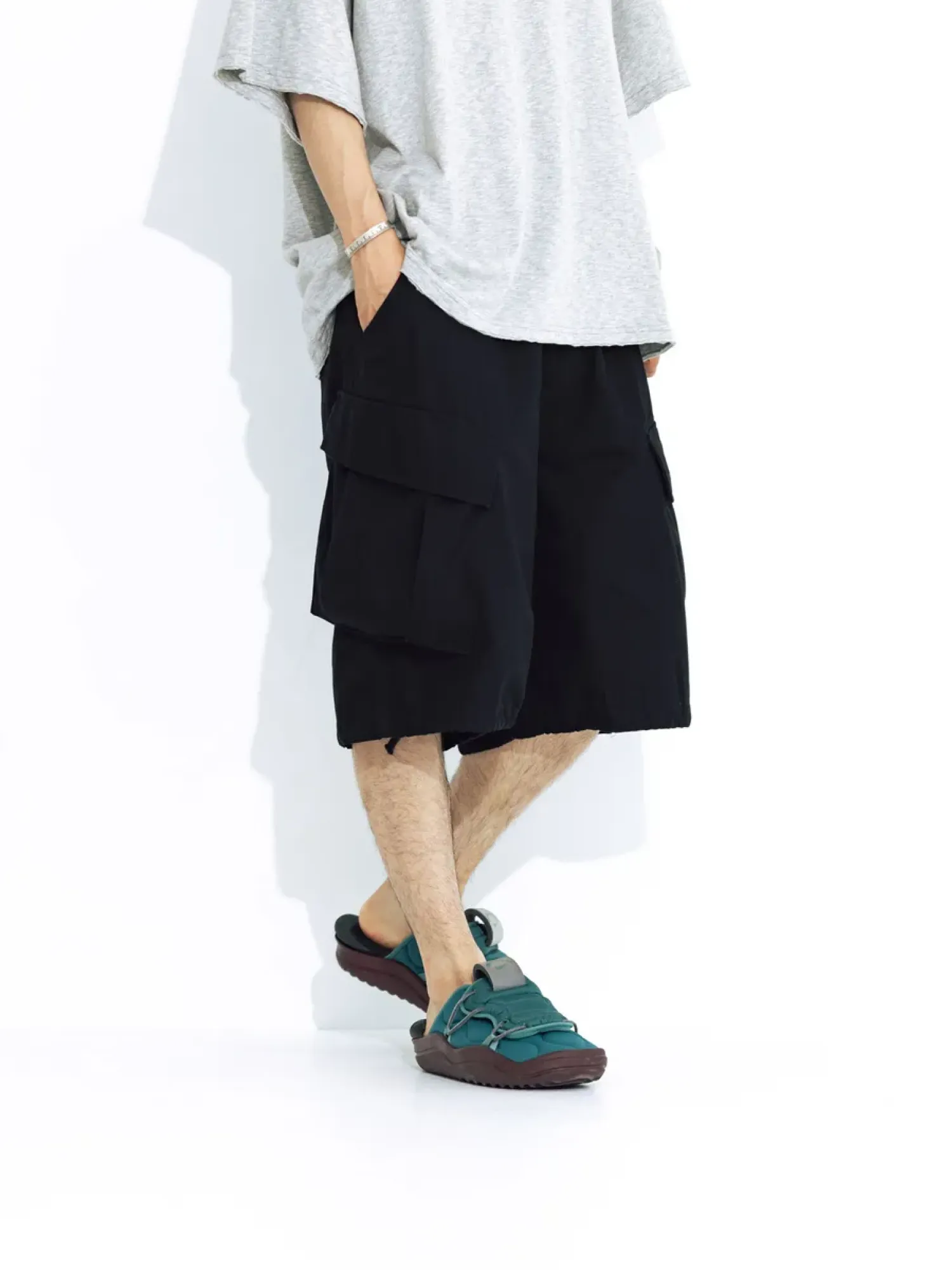Шорты ANGLAN Ripstop Cargo Half Pants Black