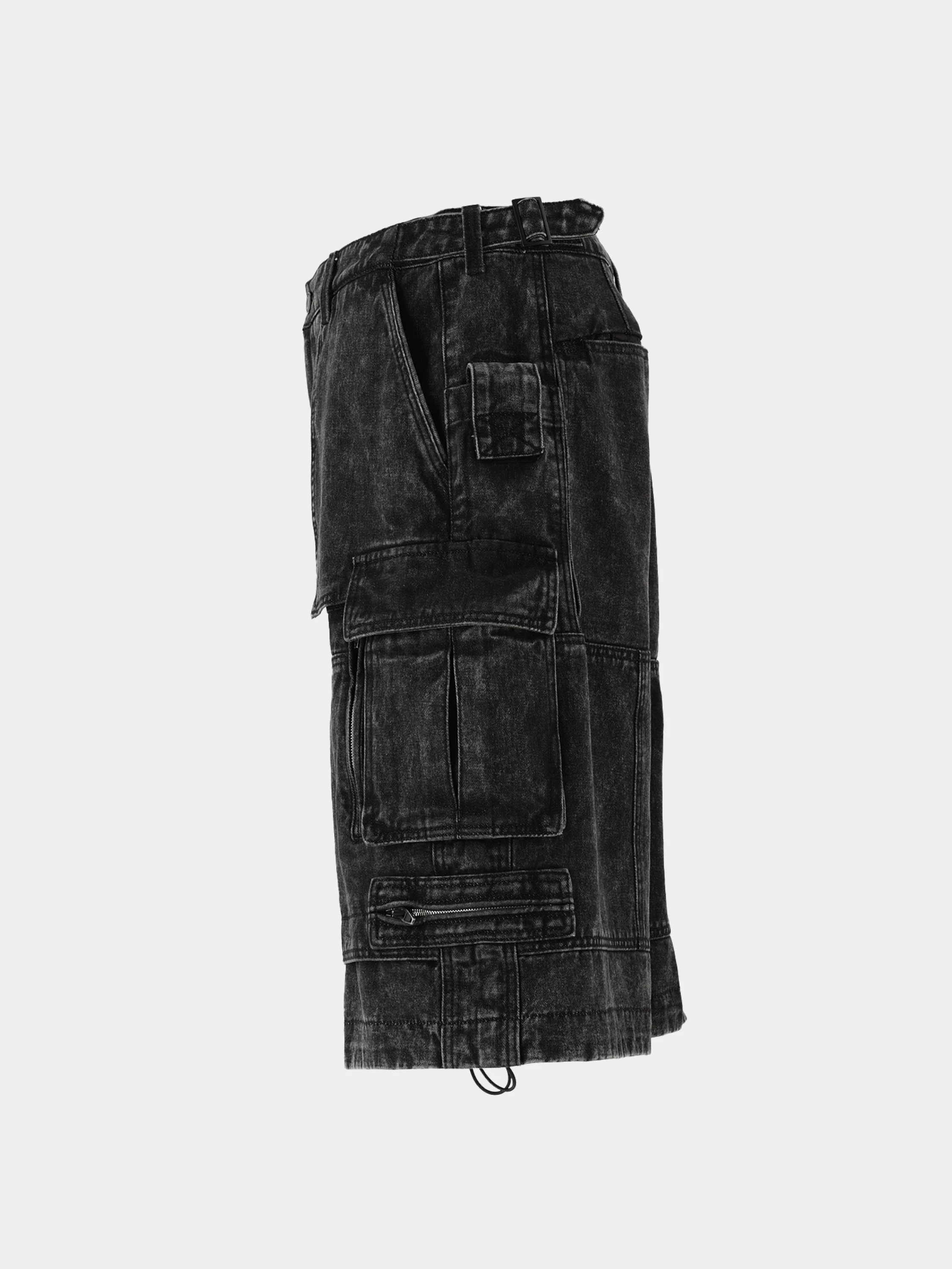 Шорты JUUN.J Panelled Denim Shorts Black