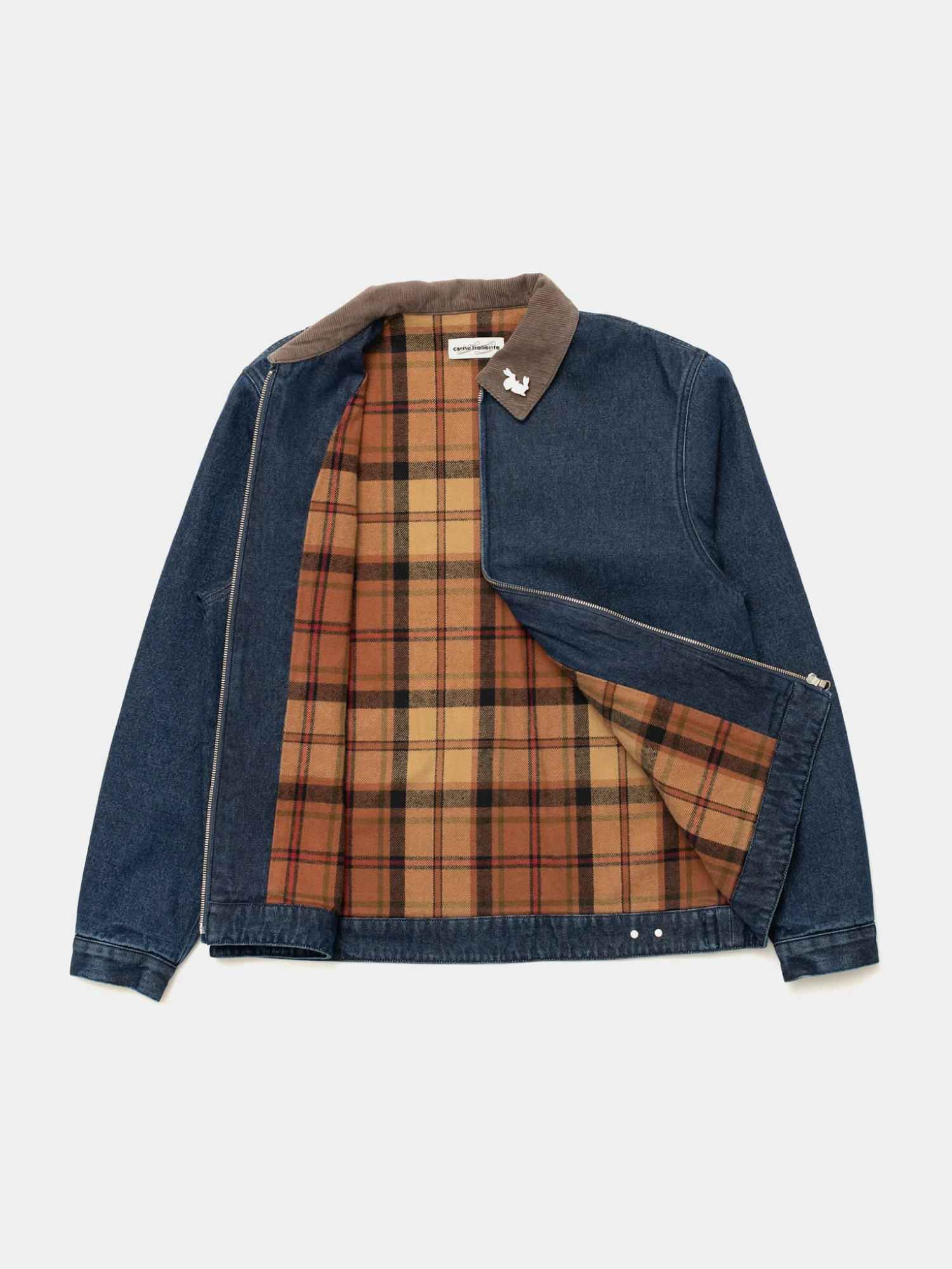 Джинсовая куртка Carne Bollente Moto Rabbit Washed Blue