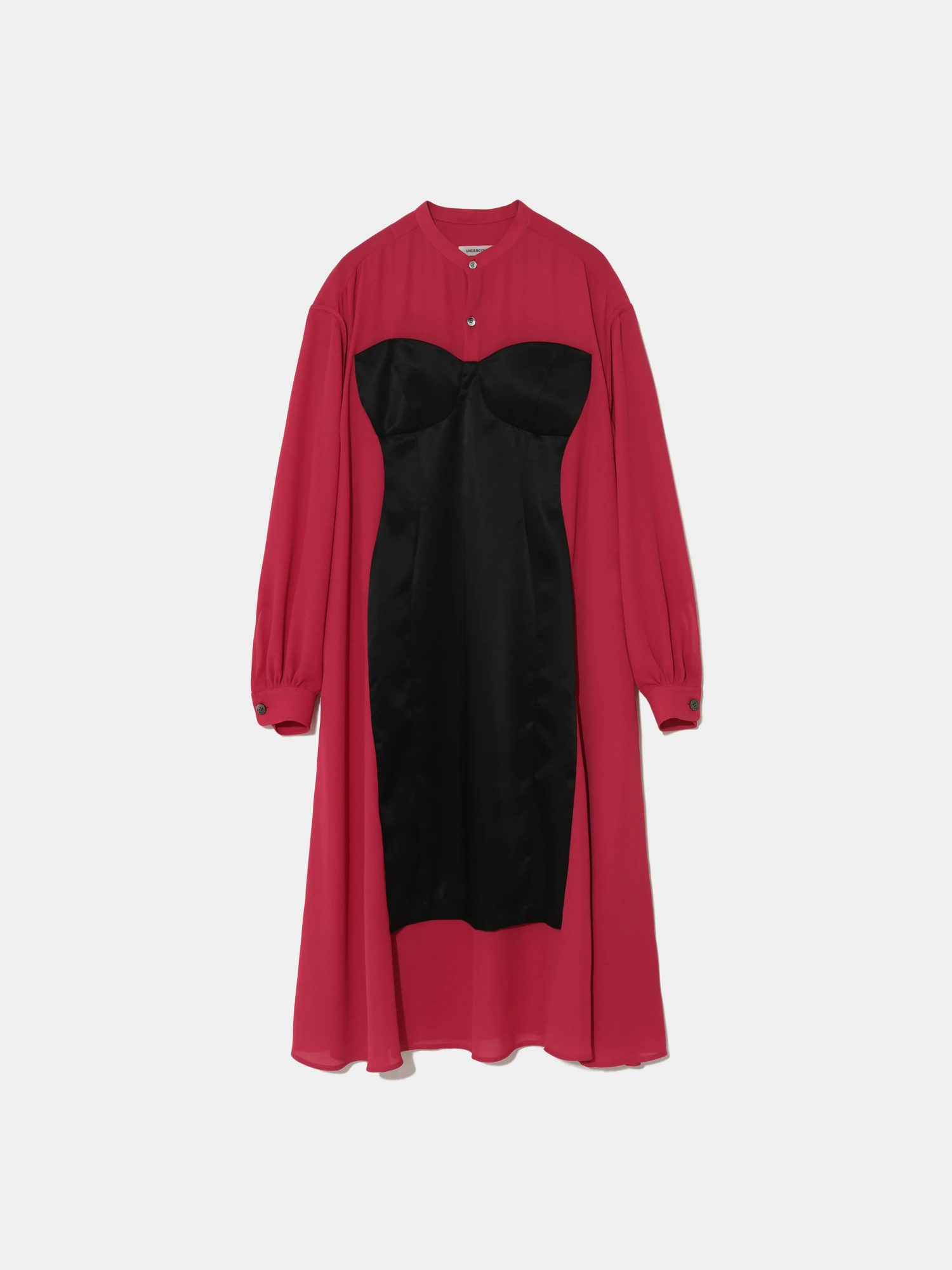 Женское платье UNDERCOVER Satin Finish Panel Dark Pink