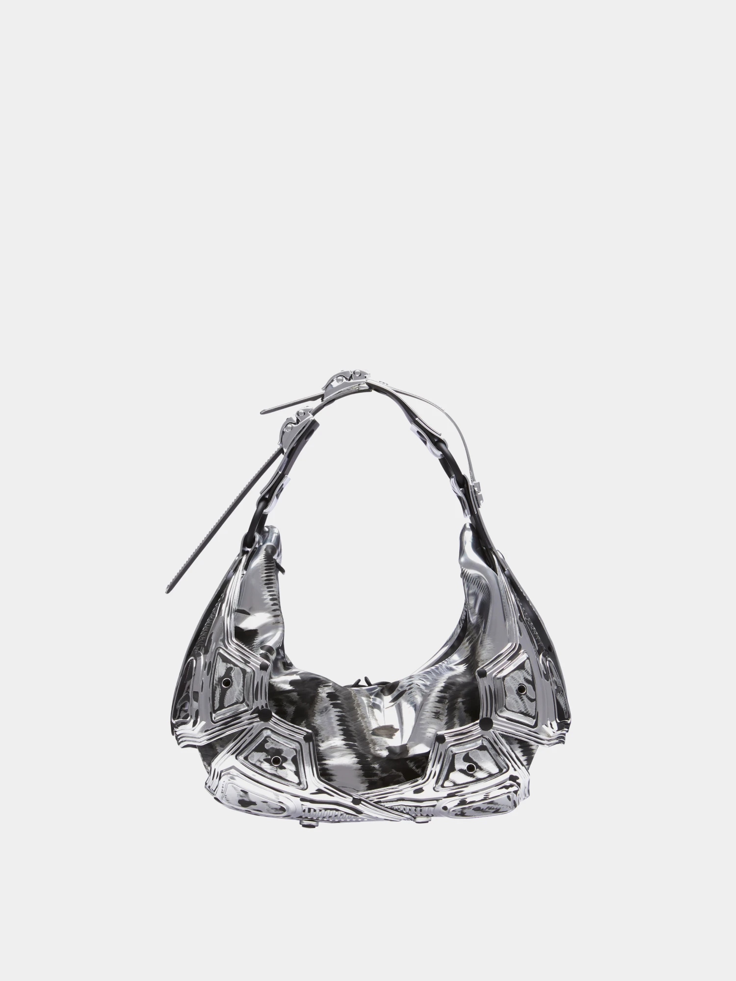 Сумка INNERRAUM Object M02 Small Half Moon Silver Matt Black