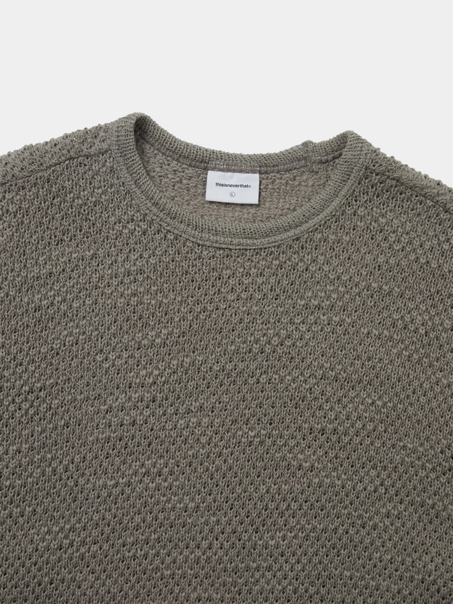 Свитер thisisneverthat Wool Crochet Knit Beige