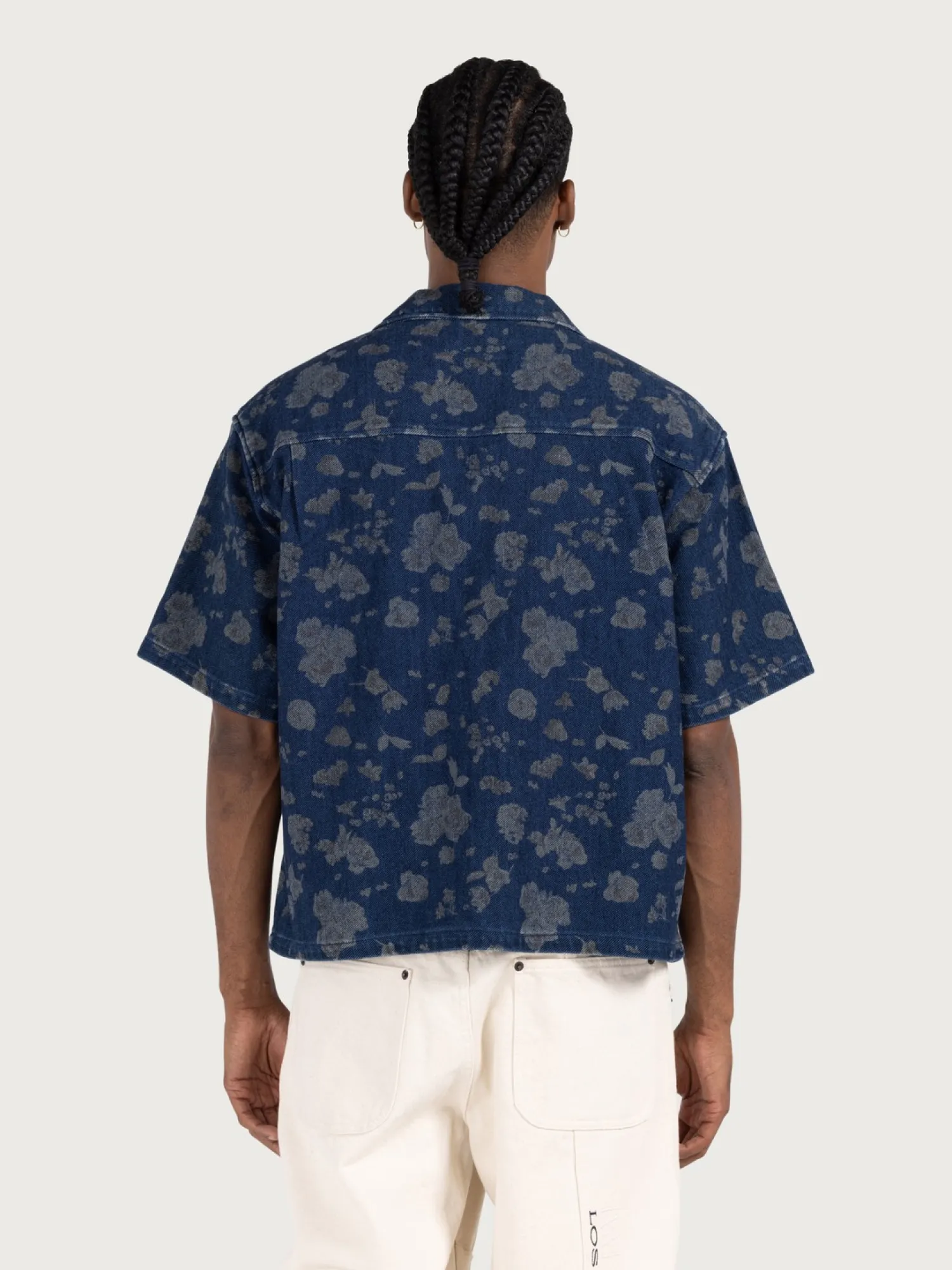 Рубашка HONOR THE GIFT Indigo Floral Camp Blue