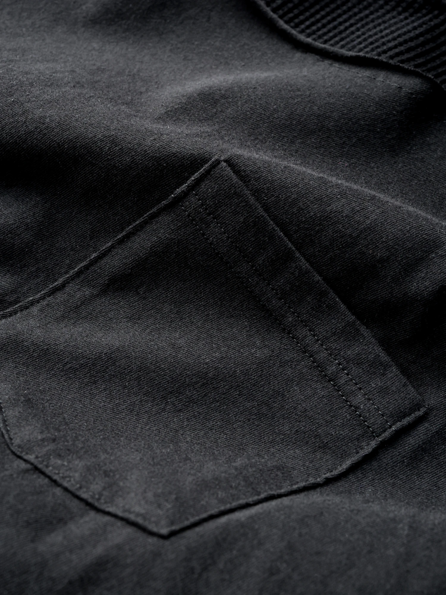 Лонгслив FACETASM Asymmetrical Layered Rib Black