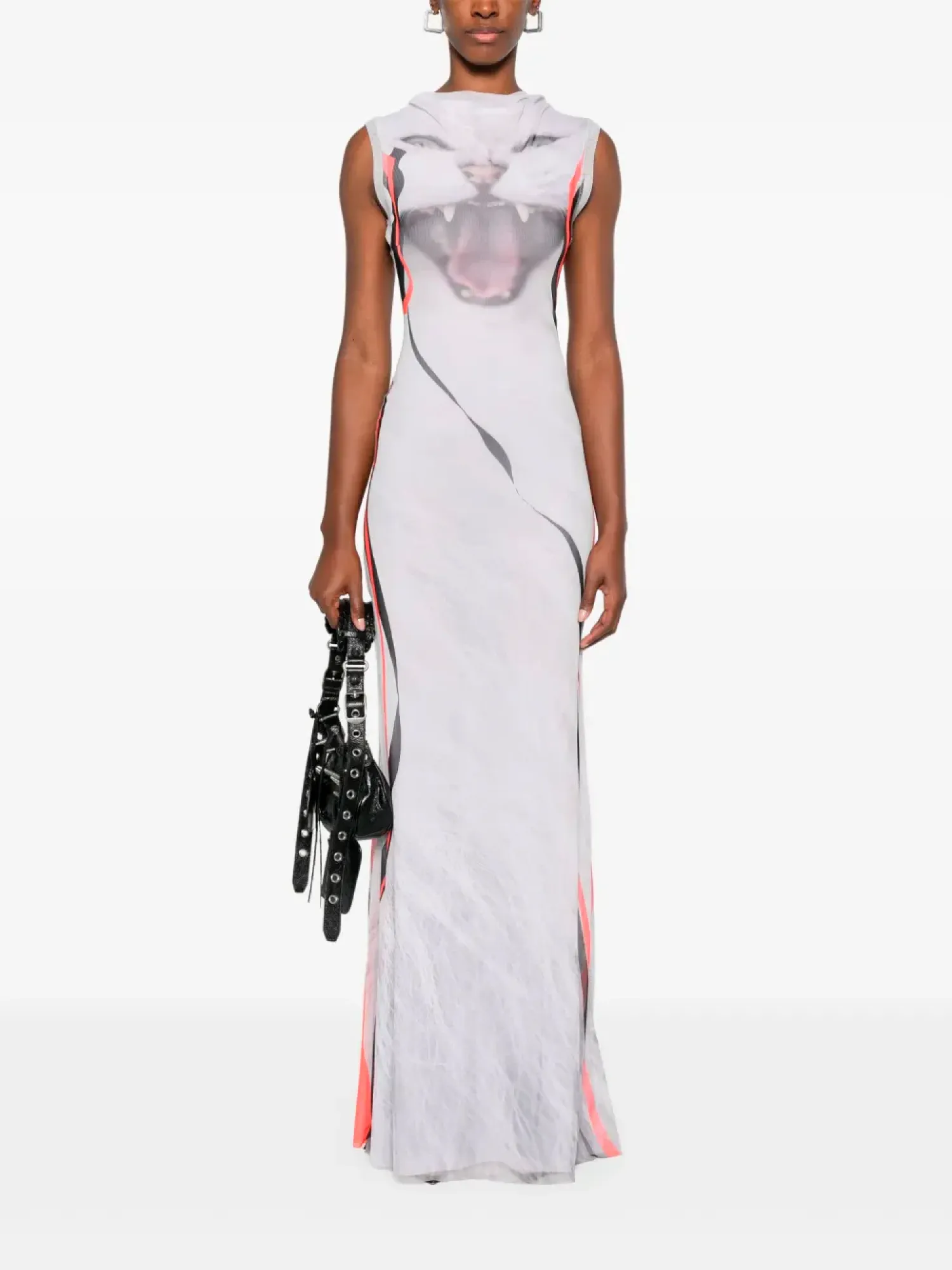 Женское Платье Ottolinger Mesh Maxi Print White