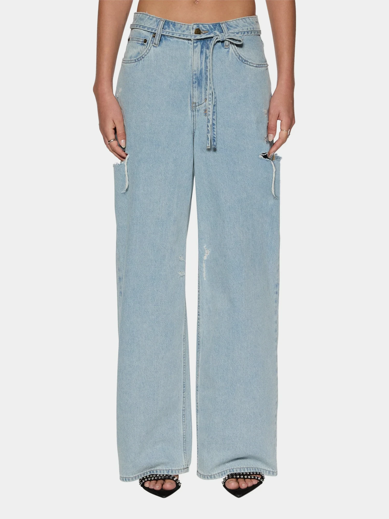 Женские Джинсы Ksubi Baggy Jean Rollin Kut Out