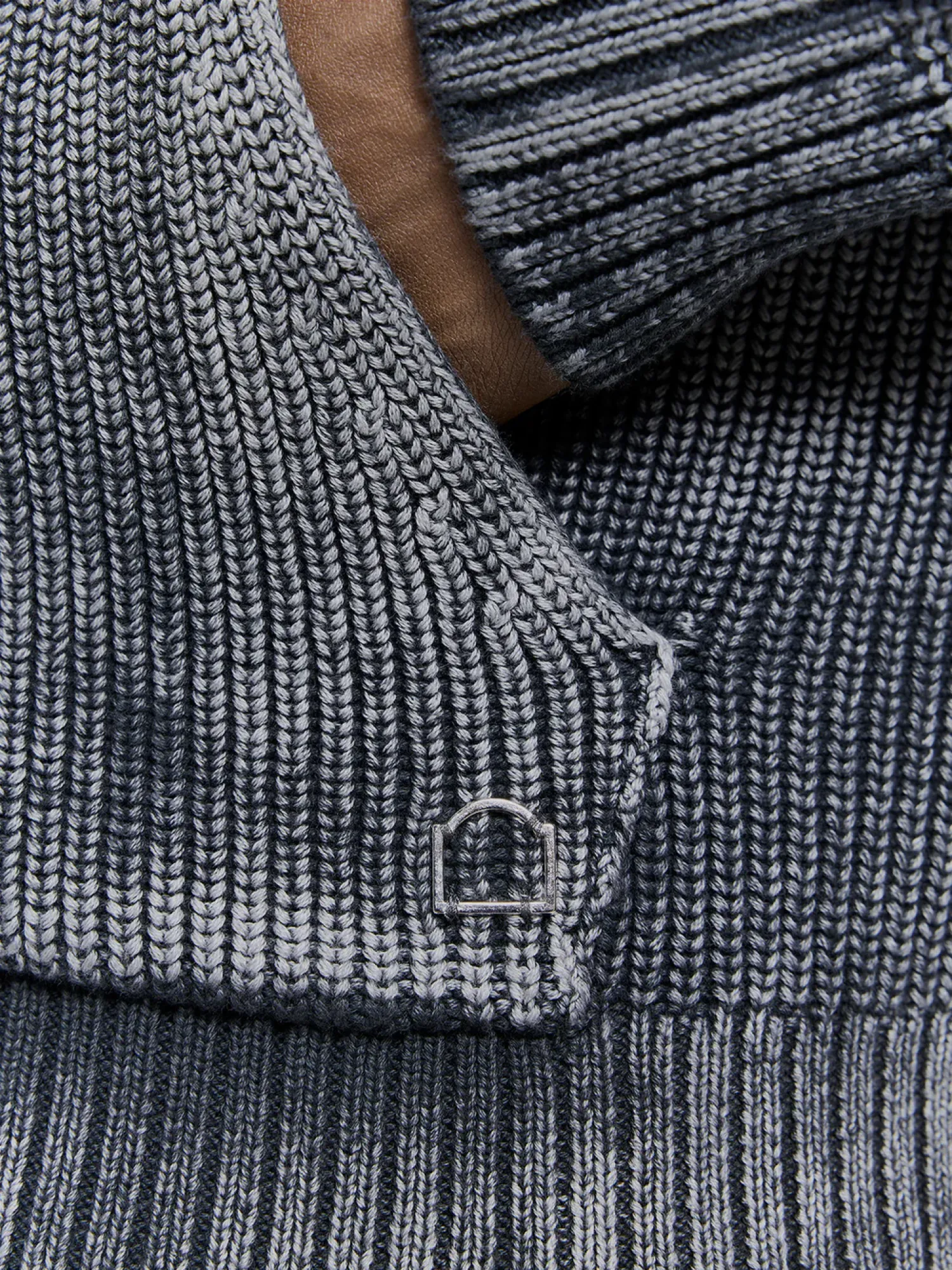 Зип-худи RETERNITY Essential Knit Acid Black