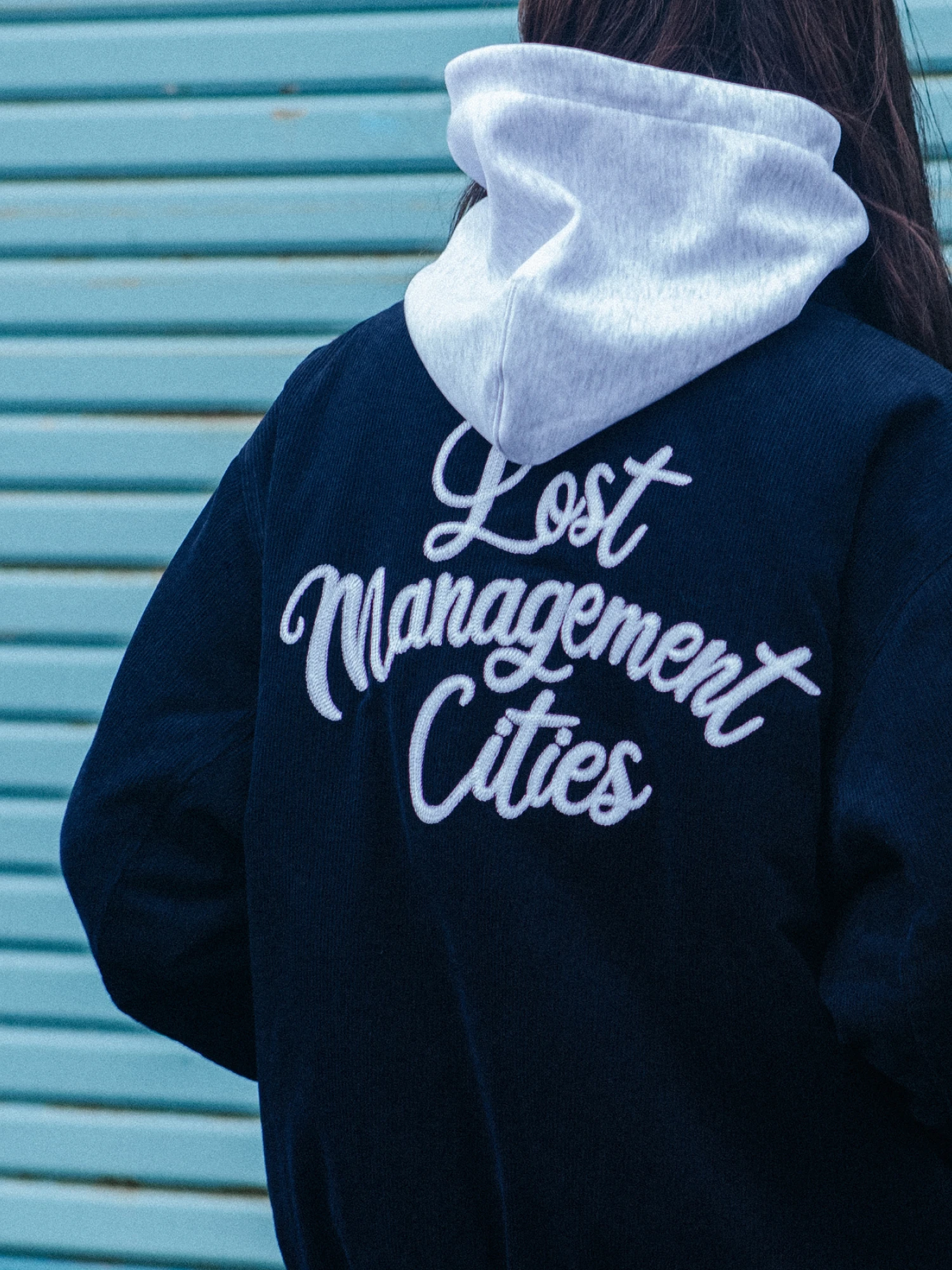 Бомбер LMC Coduroy Varsity Jacket Navy