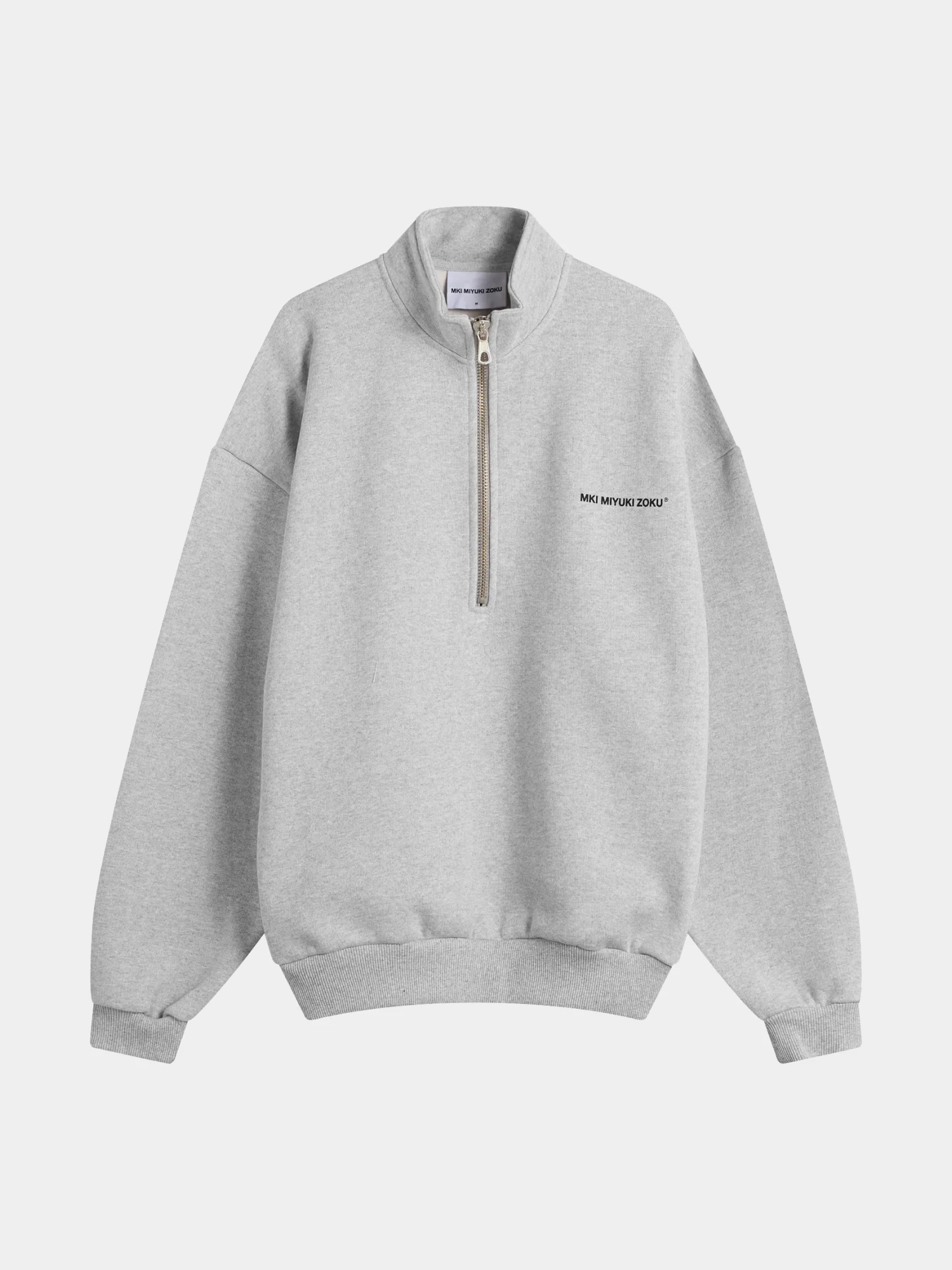 Халф-зип MKI MIYUKI ZOKU Uniform Quarter Zip Grey