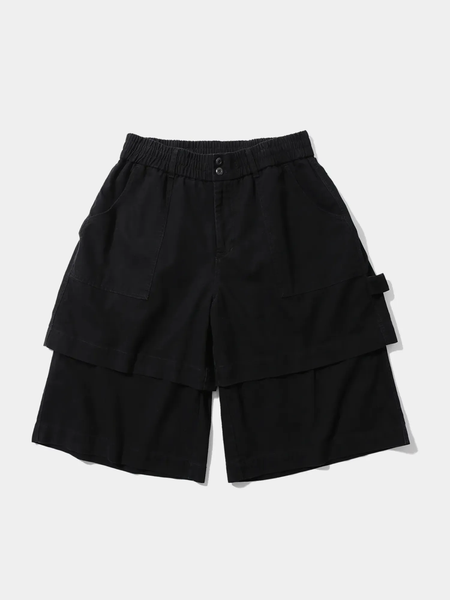 Шорты ANGLAN Layered Half Fatigue Half Pants Black