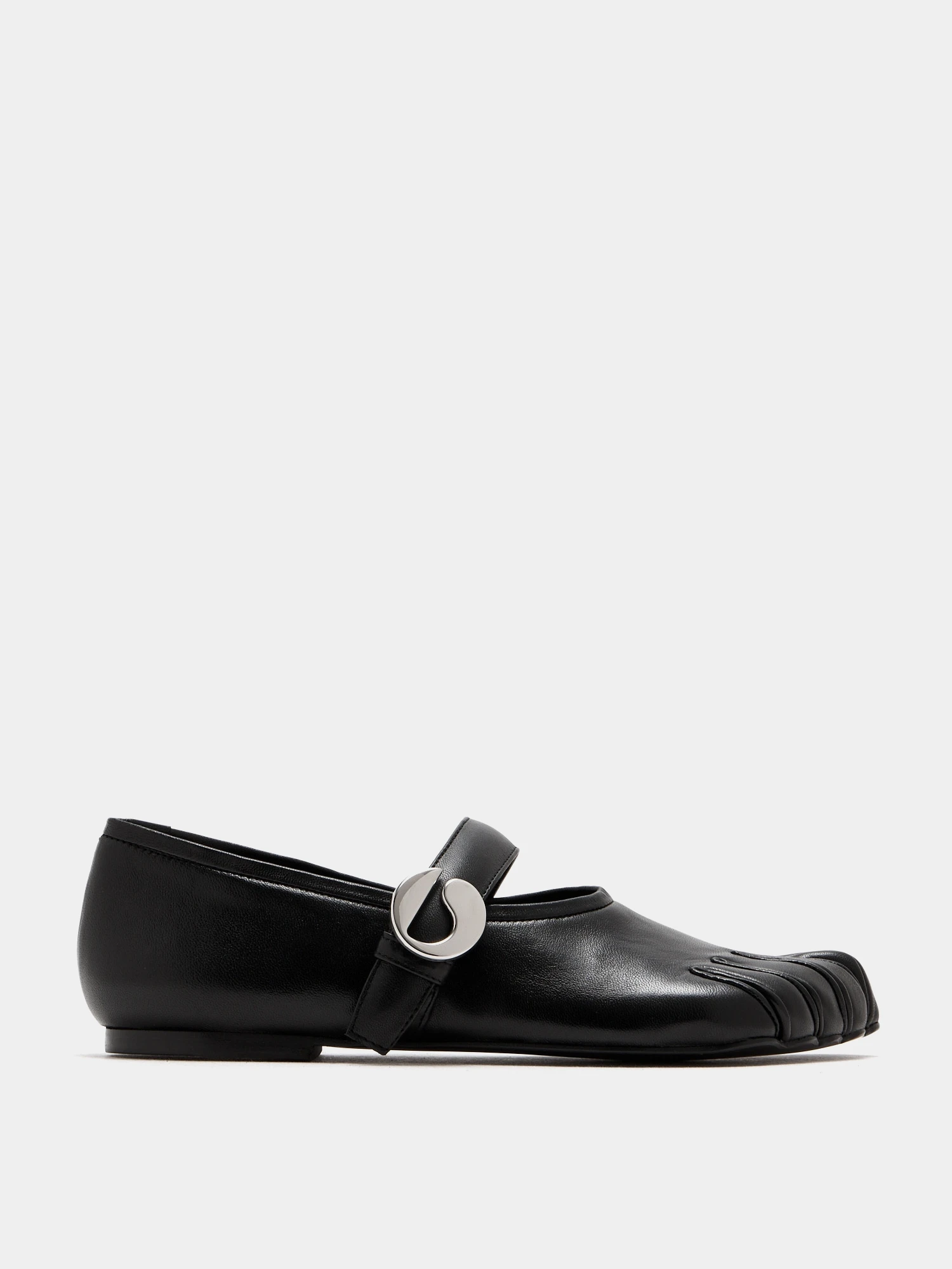 Женские балетки Coperni Five-Toe Ballerina Belt Black