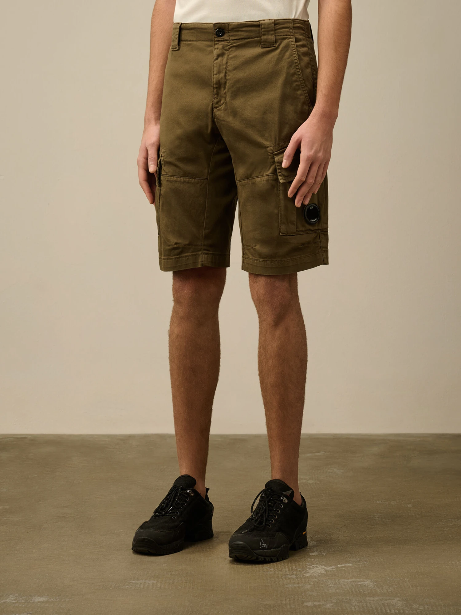 Шорты C.P. Company Stretch Sateen Cargo Ivy Green
