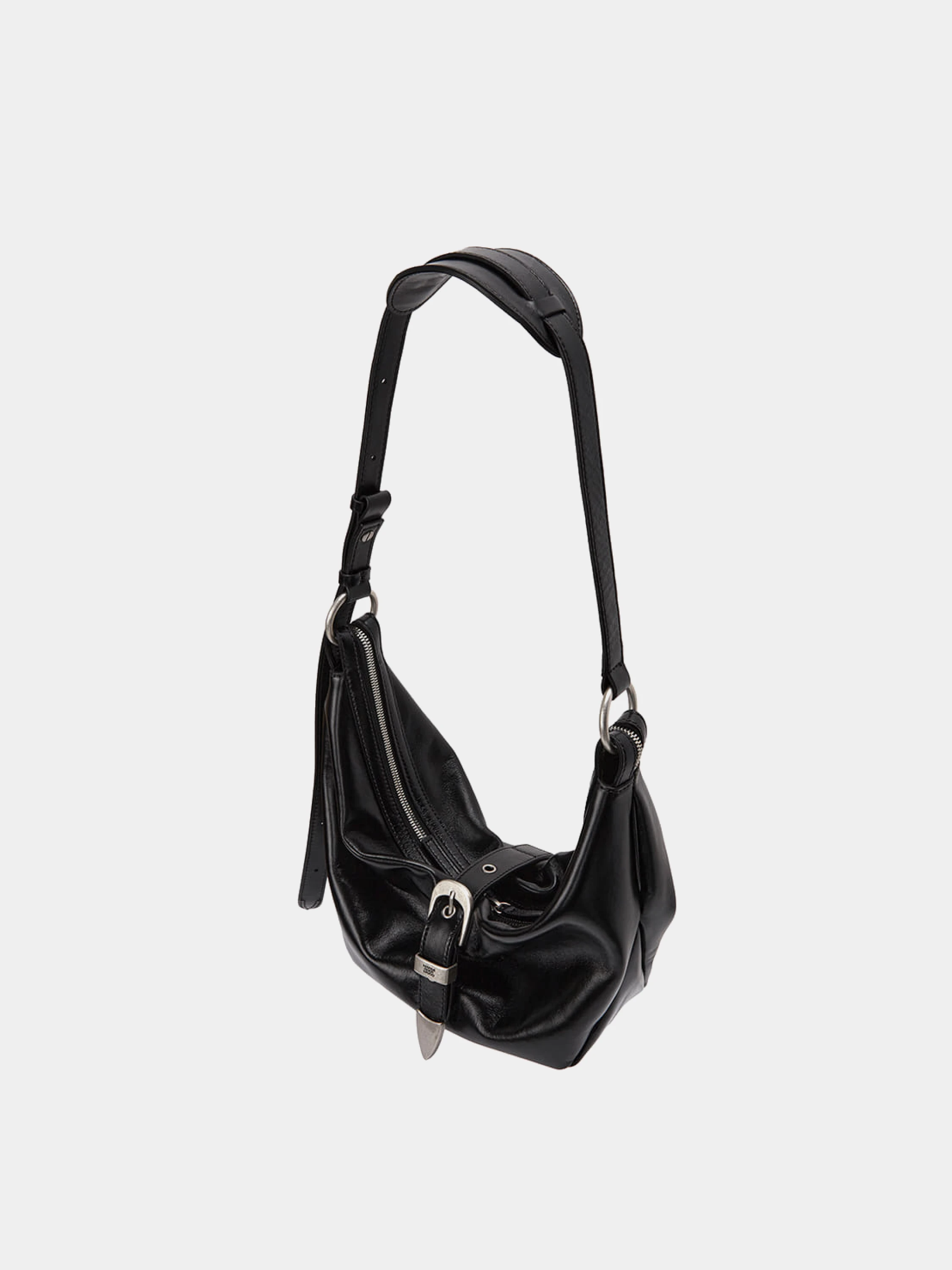 Сумка MARGESHERWOOD Belted Hobo Medium Black Glossy Plain