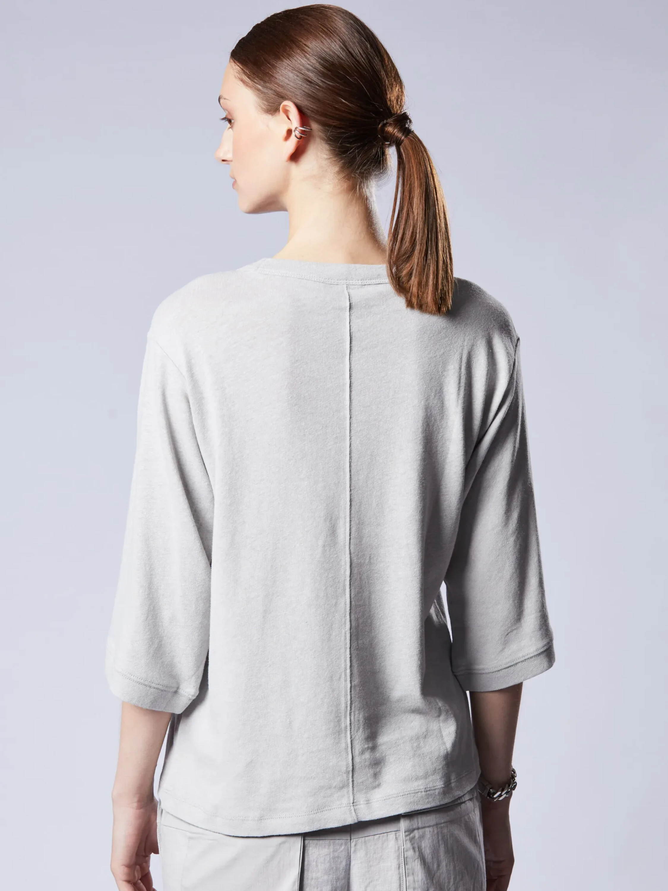 Женская футболка thom/krom W TS 522 Silver