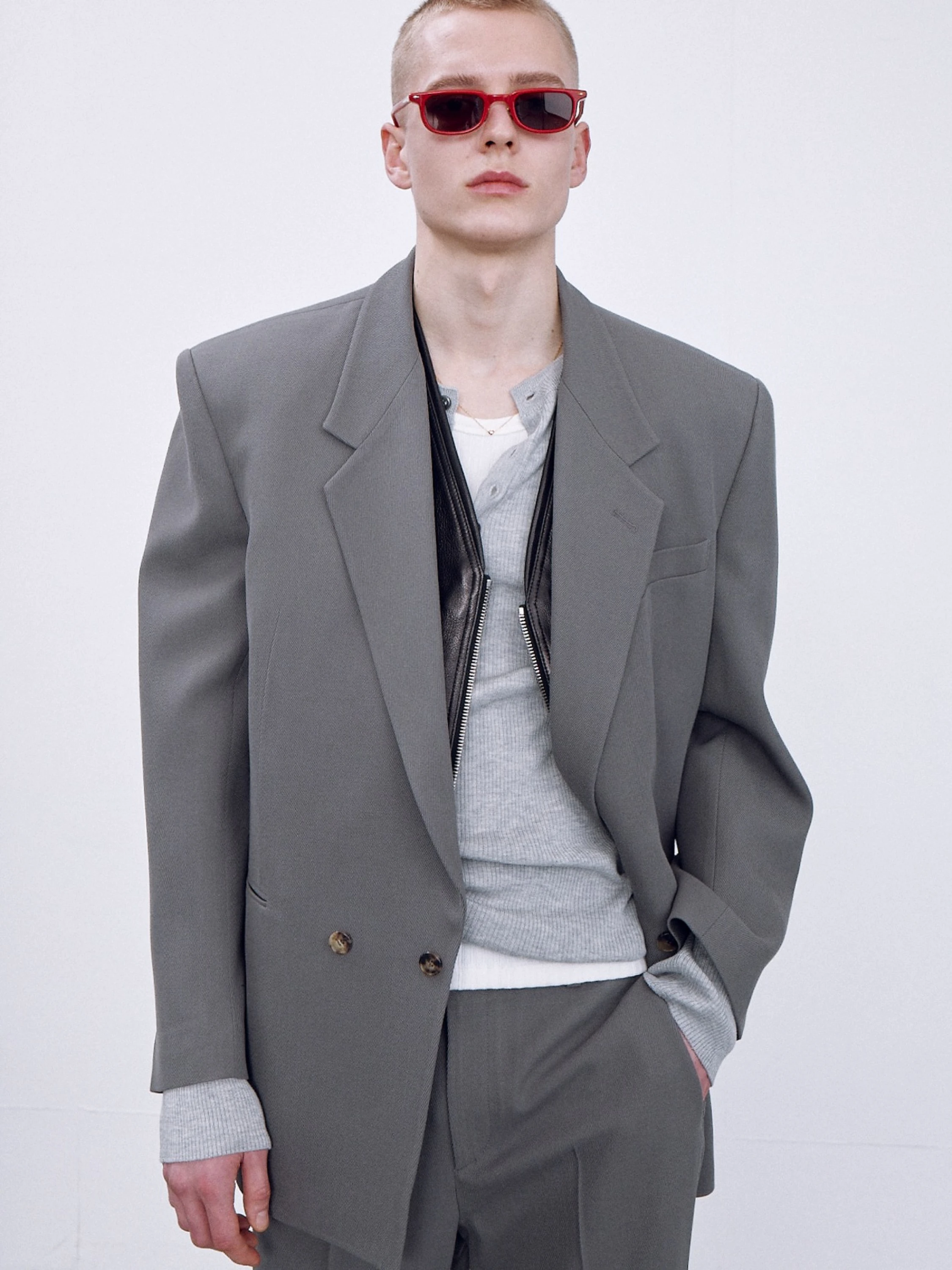 Пиджак Recto Groove Oversize Tailored Jacket Grey