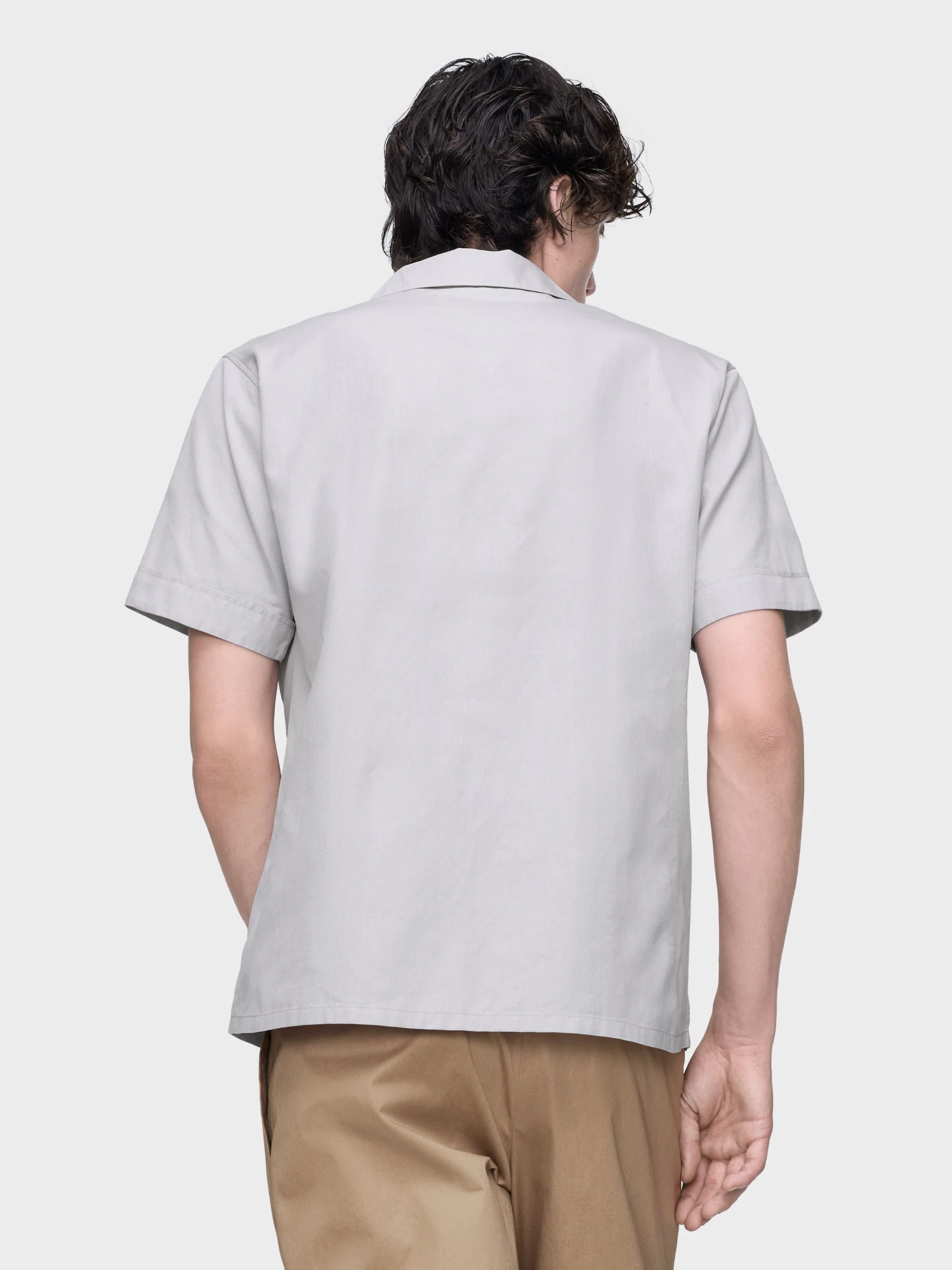 Рубашка Maison Margiela Panelled Short-Sleeved Pearl Grey