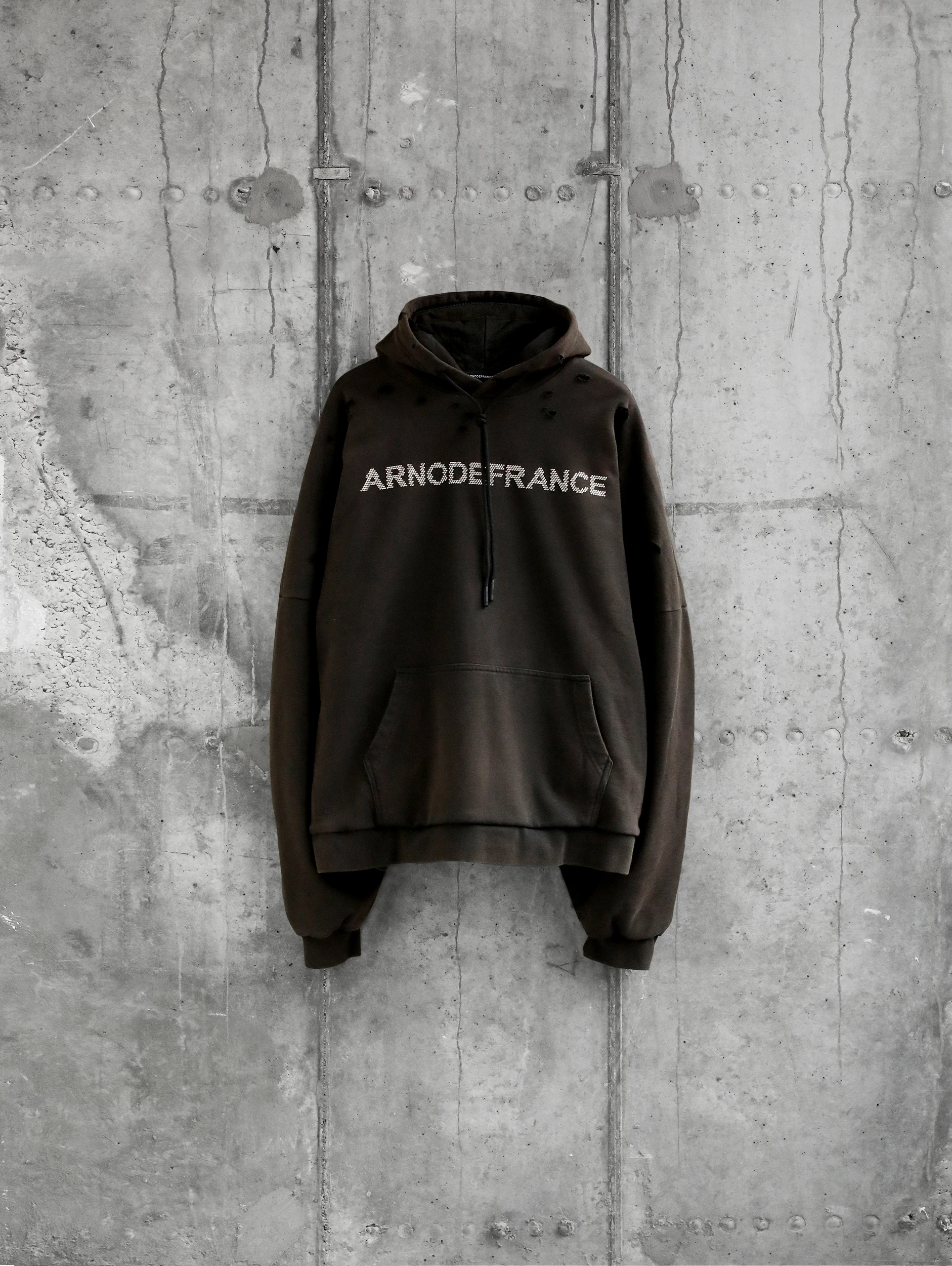 Худи ARNODEFRANCE Mega 'ARNODEFRANCE STUDS' Brown