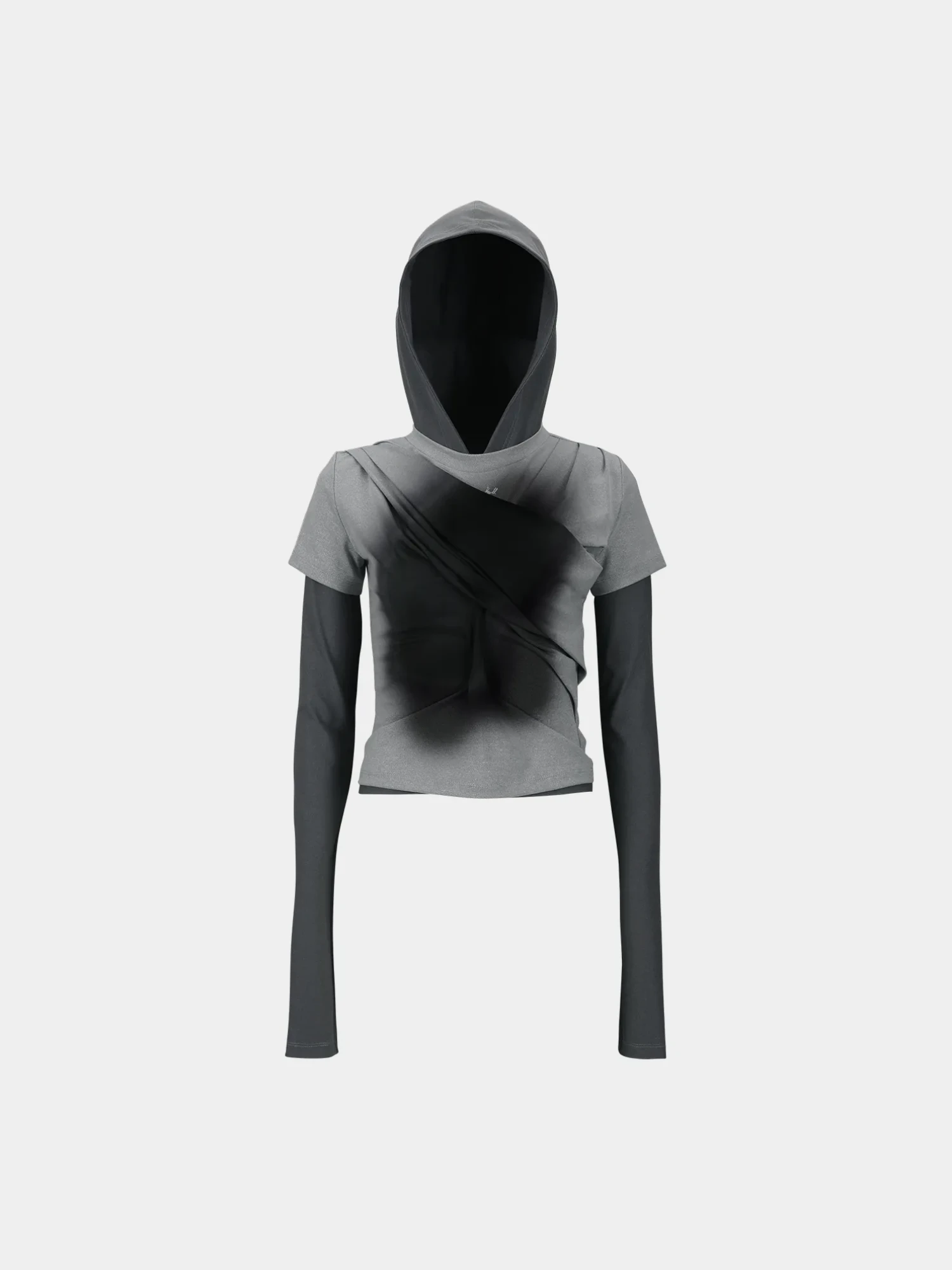 Женское худи Andersson Bell Gathered Jersey Grey