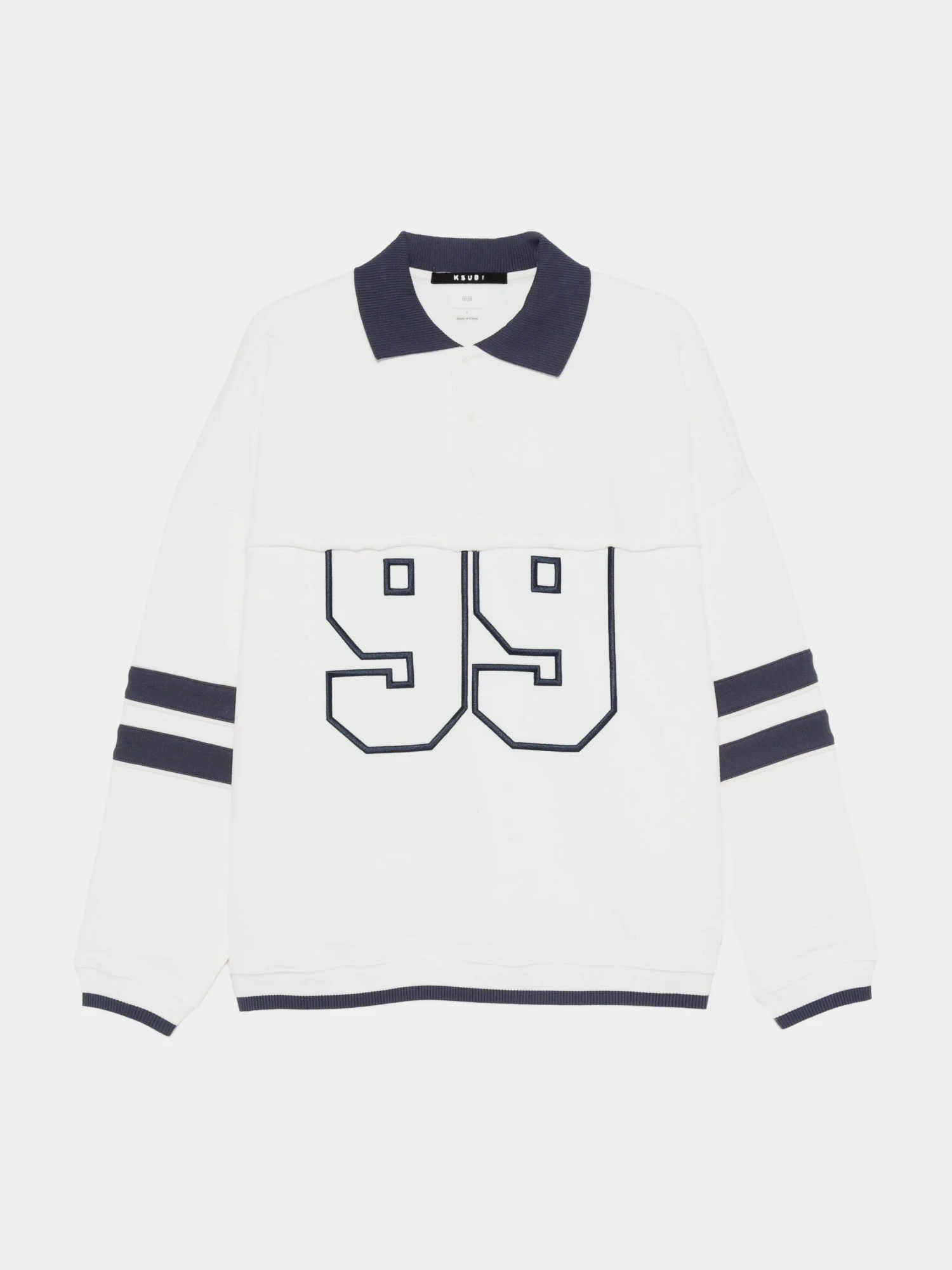 Женское поло Ksubi 99 Boyfriend Polo Vintage White