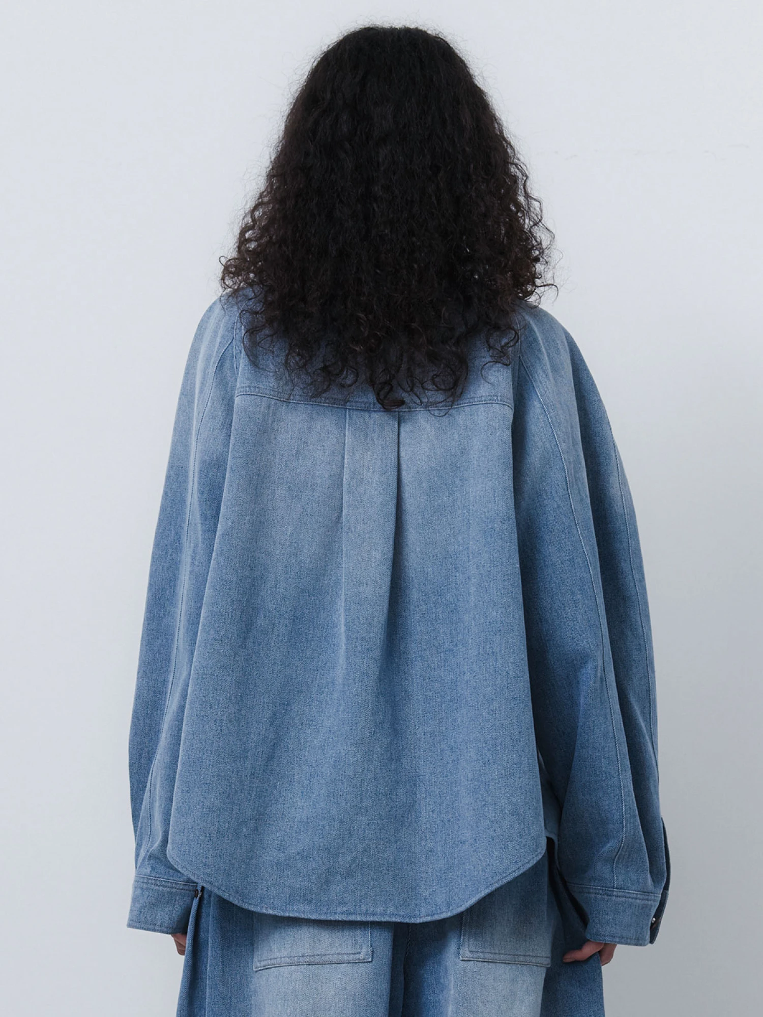 Женская рубашка EPINGLER Oversized Denim Washed Blue
