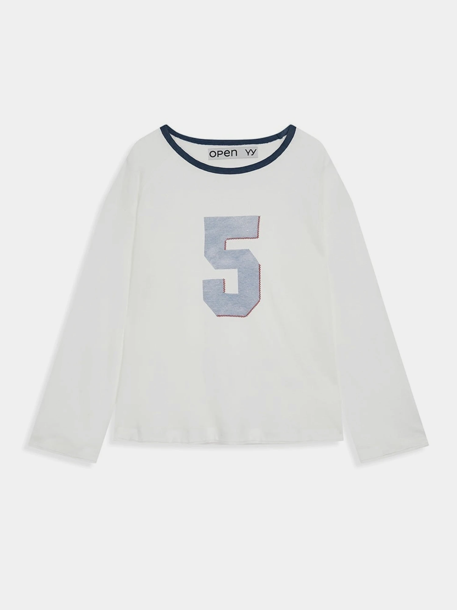 Женский лонгслив OPEN YY NO. 5 Oversized Linen White