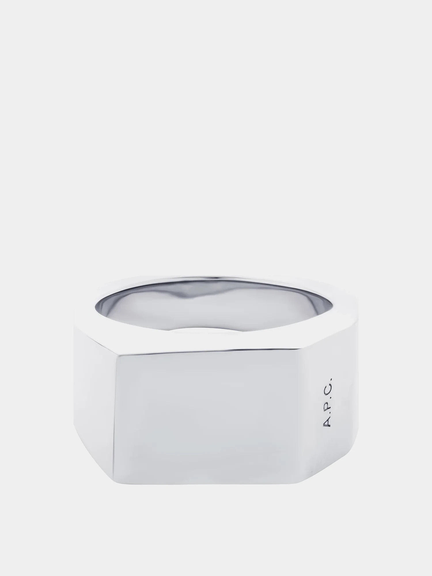 Кольцо A.P.C. Minimal Signet Ring Argent