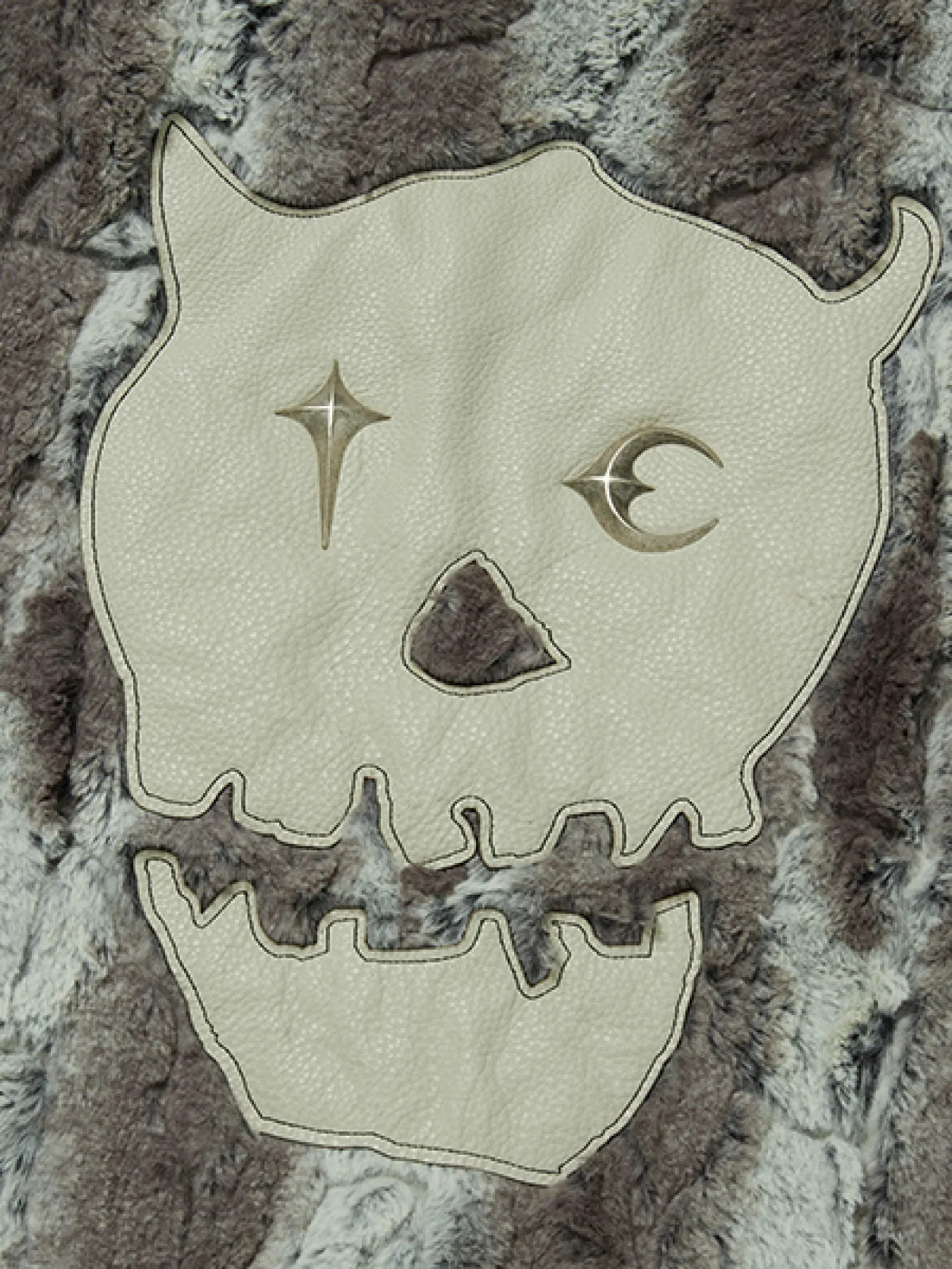 Жилет Thug Club TC Skull Fur Ivory