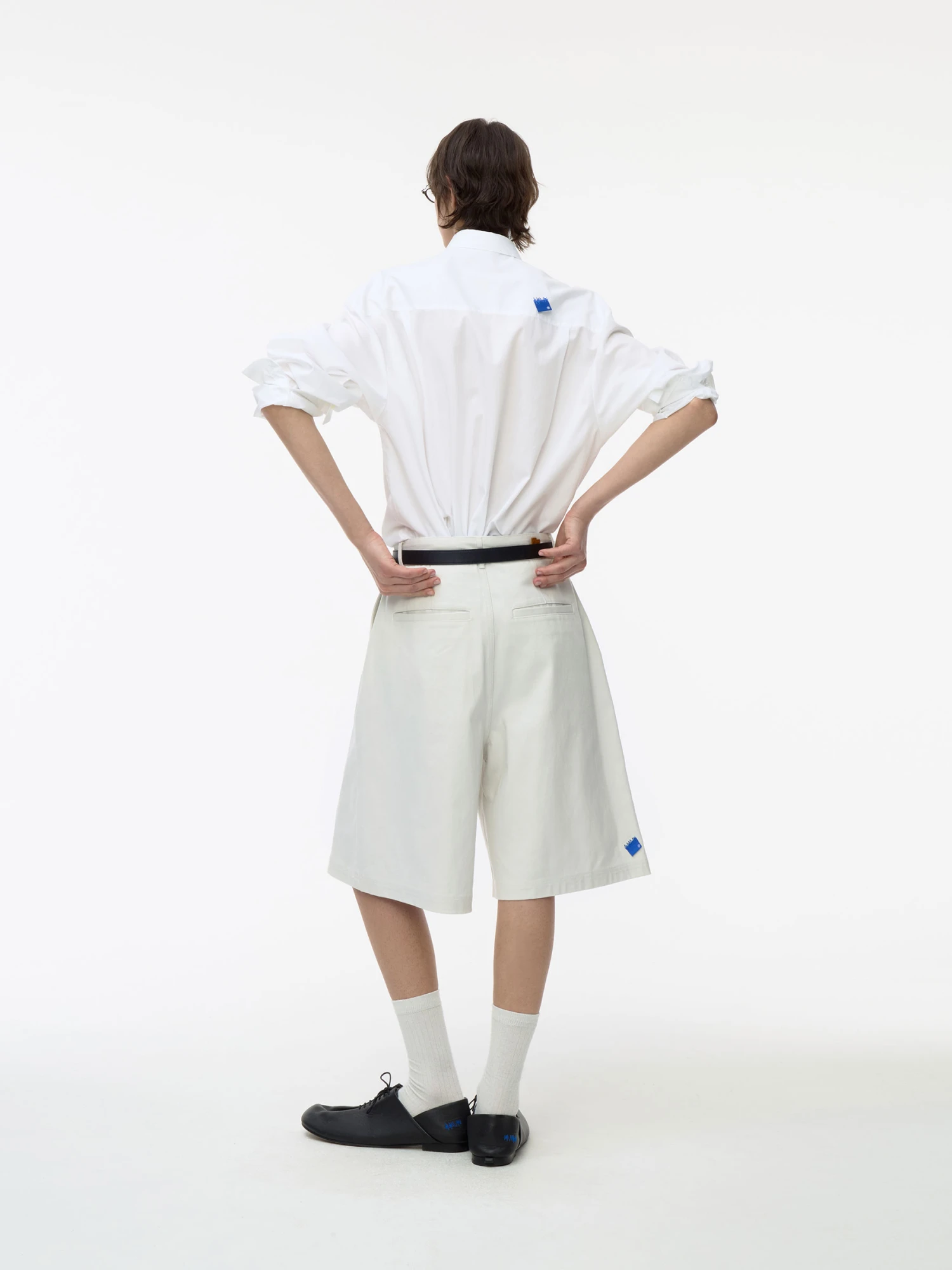 Рубашка ADERERROR Sig BL Tag Shirt 01 White
