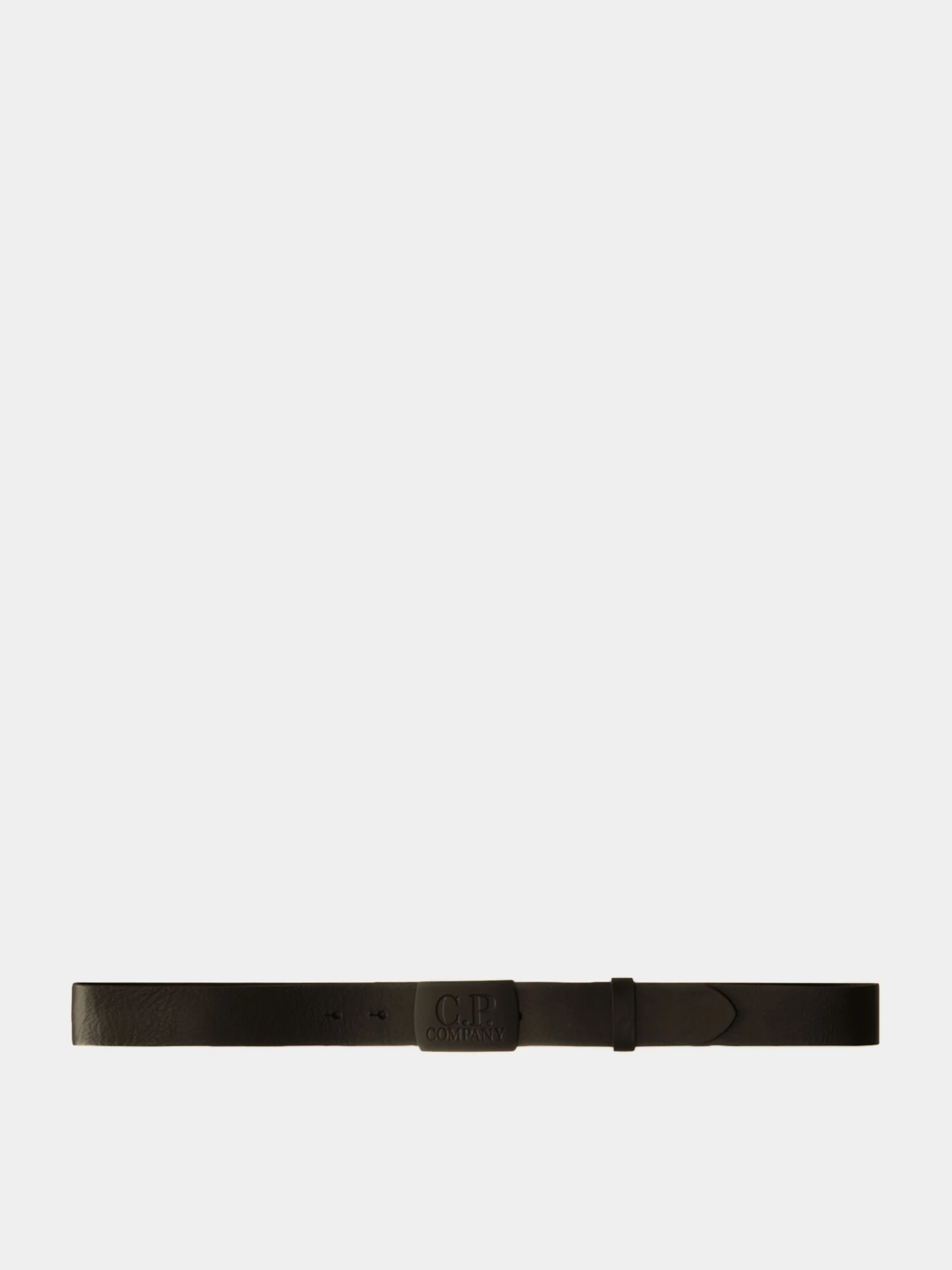 Ремень C.P. Company Leather Logo Belt Black