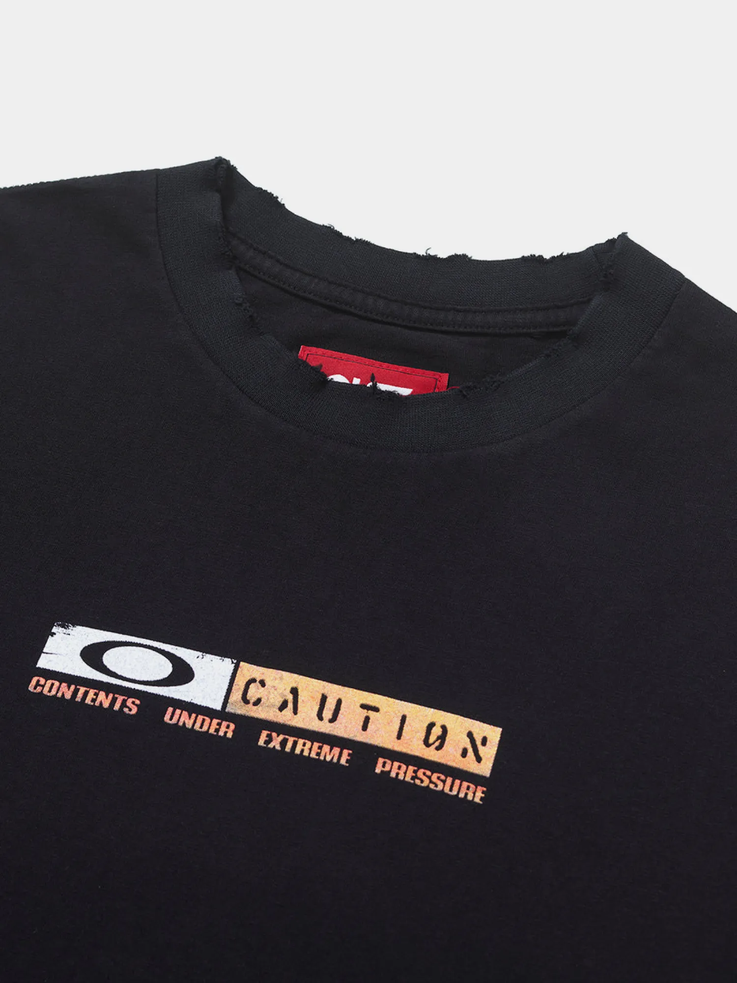 Футболка PIET x OAKLEY Caution Ripped Vintage Black