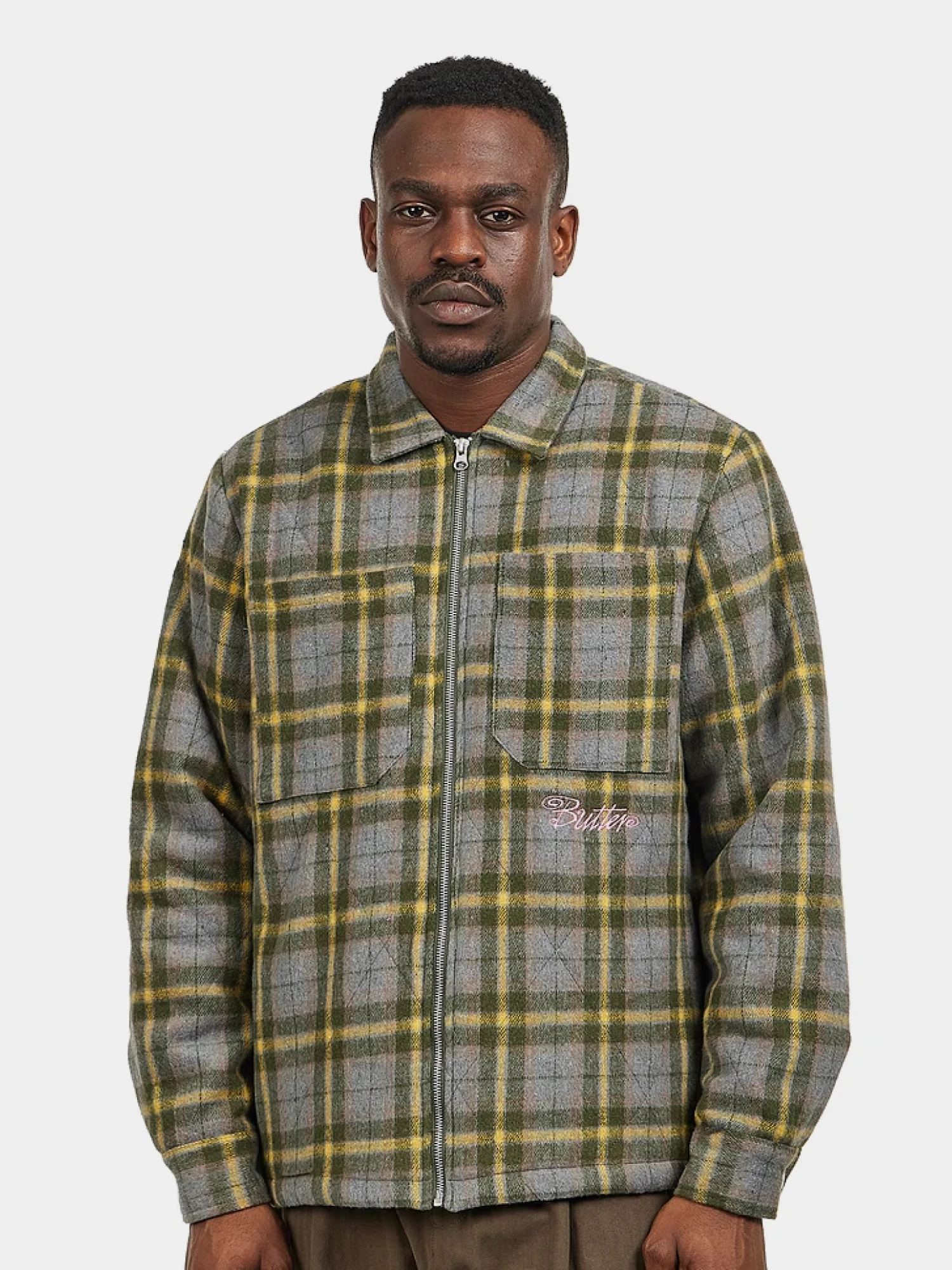 Овершот Butter Goods Jive Flannel Jacket Grey