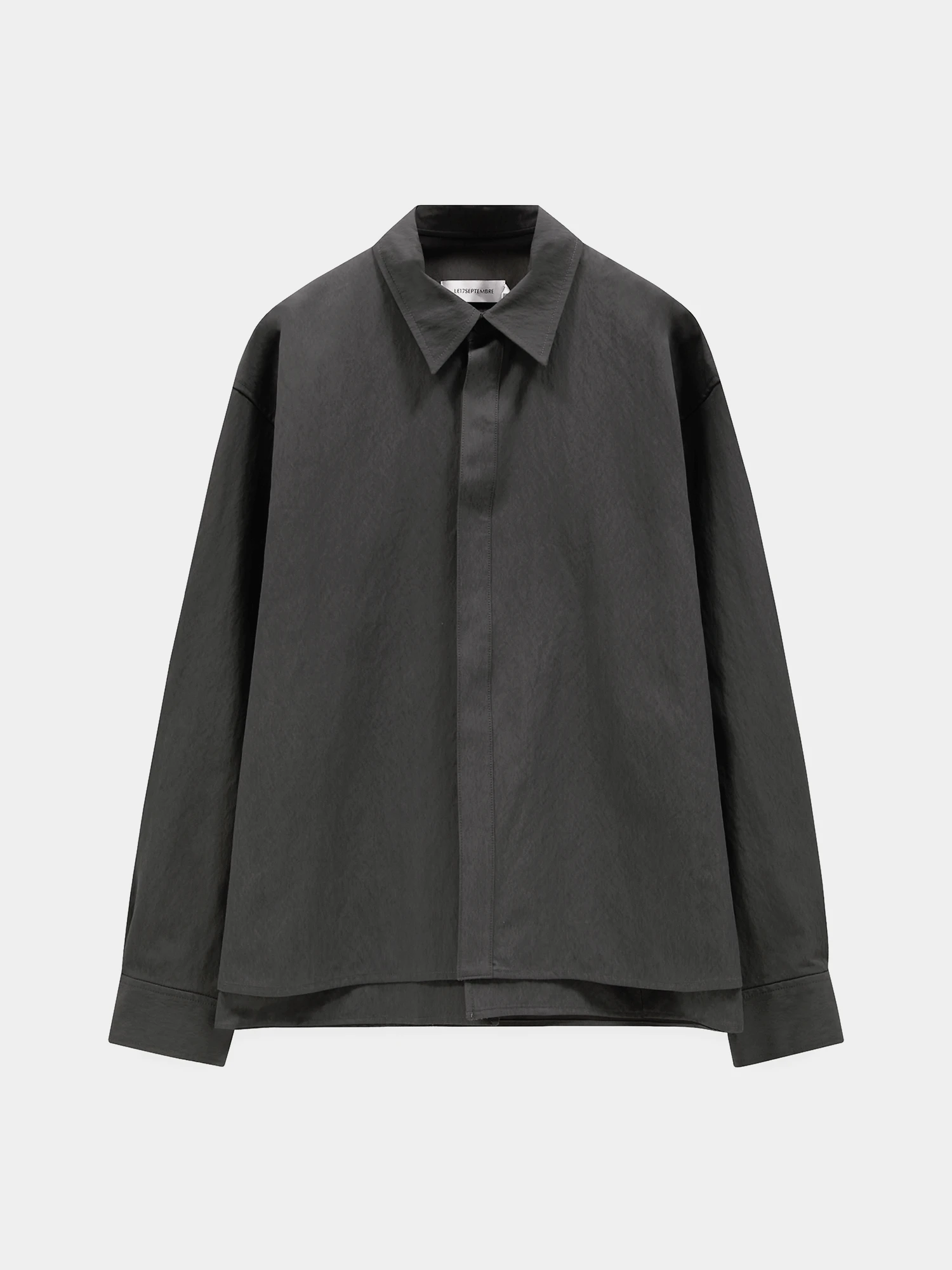 Рубашка LE17SEPTEMBRE Double Layered Relaxed Black
