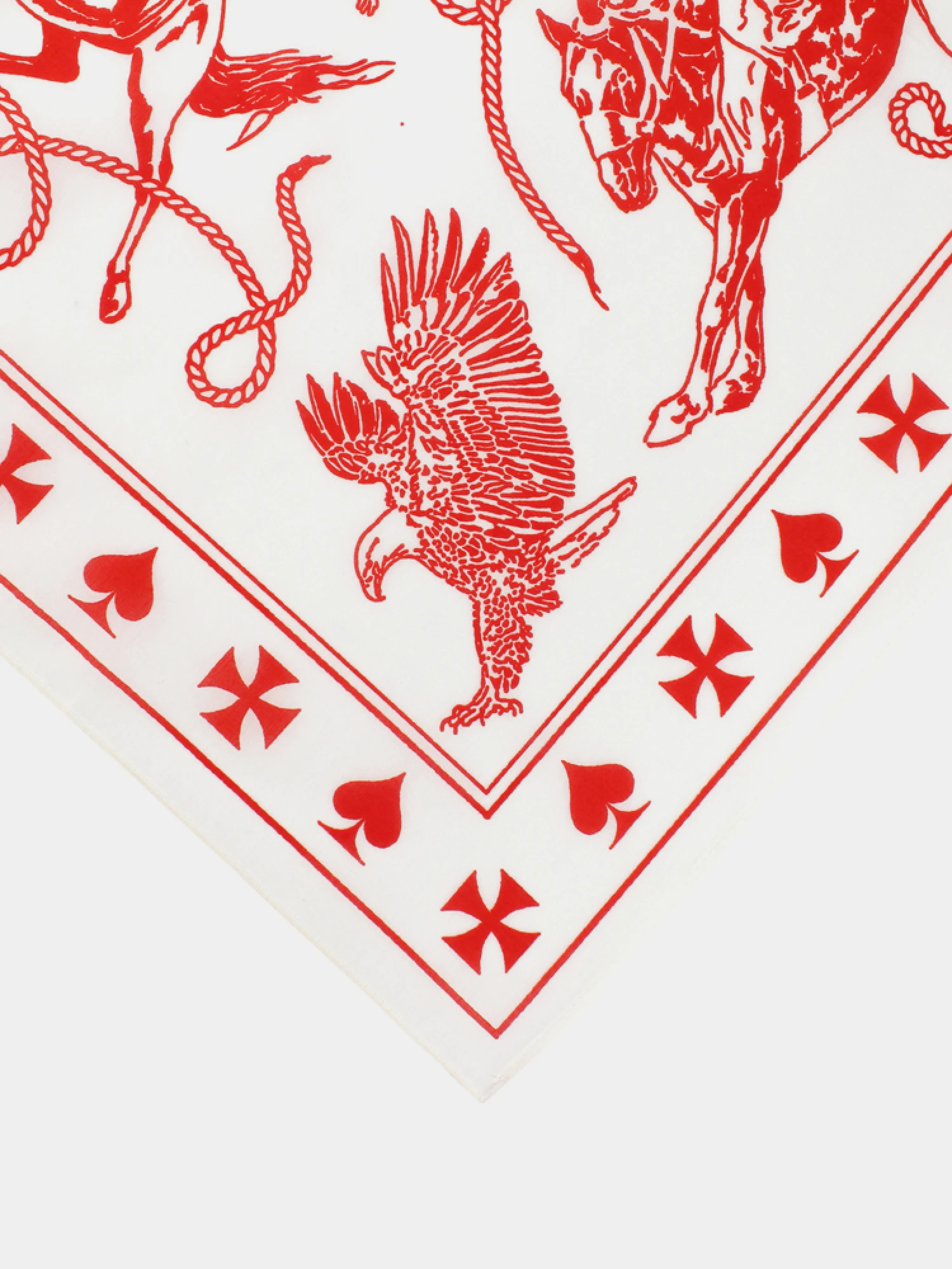 Бандана Daze x AA Rodeo White/Red