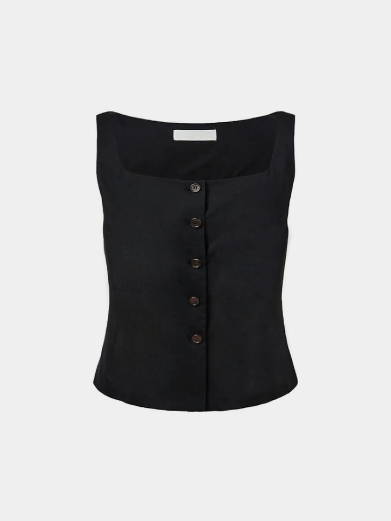 Женский жилет AMOMENTO Scoop Neck Two Way Black