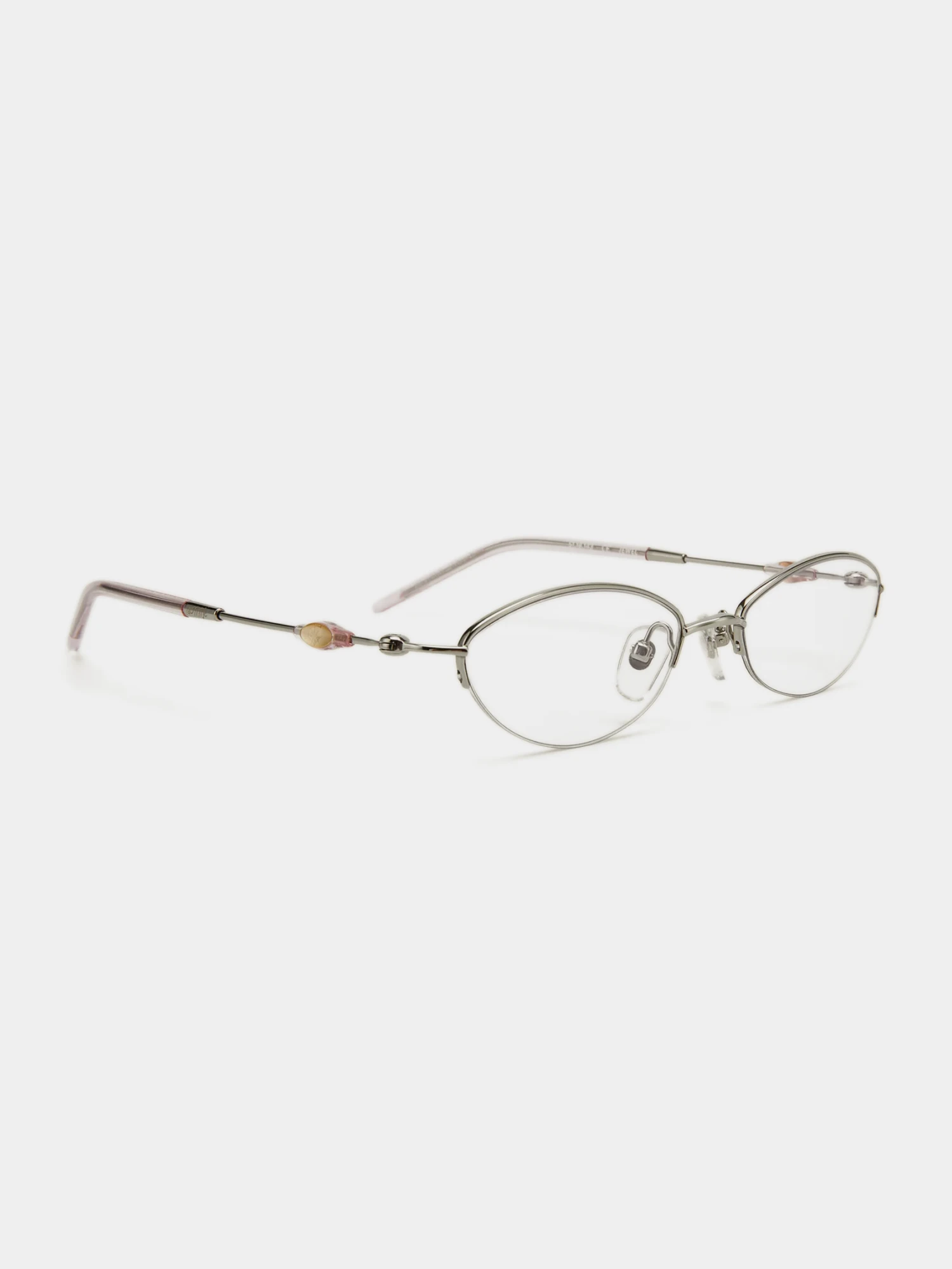 Очки Bonnie Clyde Jewel Silver Transparent Pink & Clear Lens