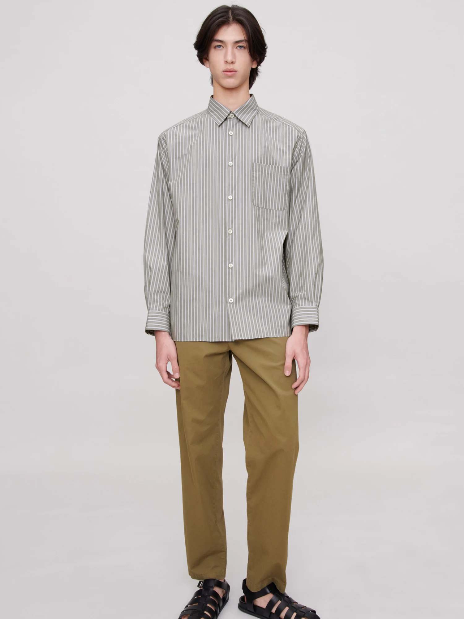 Рубашка A.P.C. Malo Shirt Gray Stripe