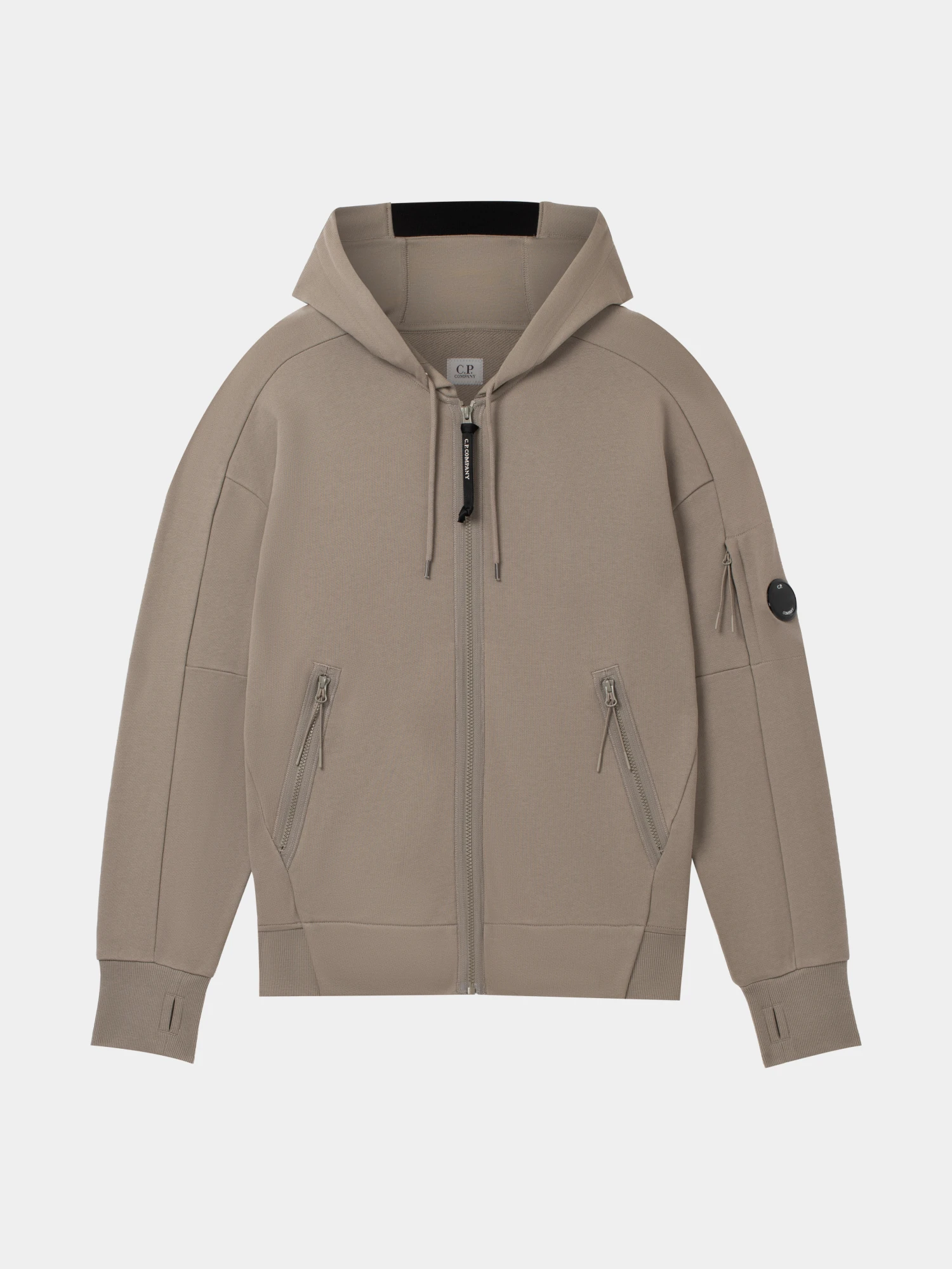 Зип-худи C.P. Company Diagonal Raised Fleece Fallen Rock