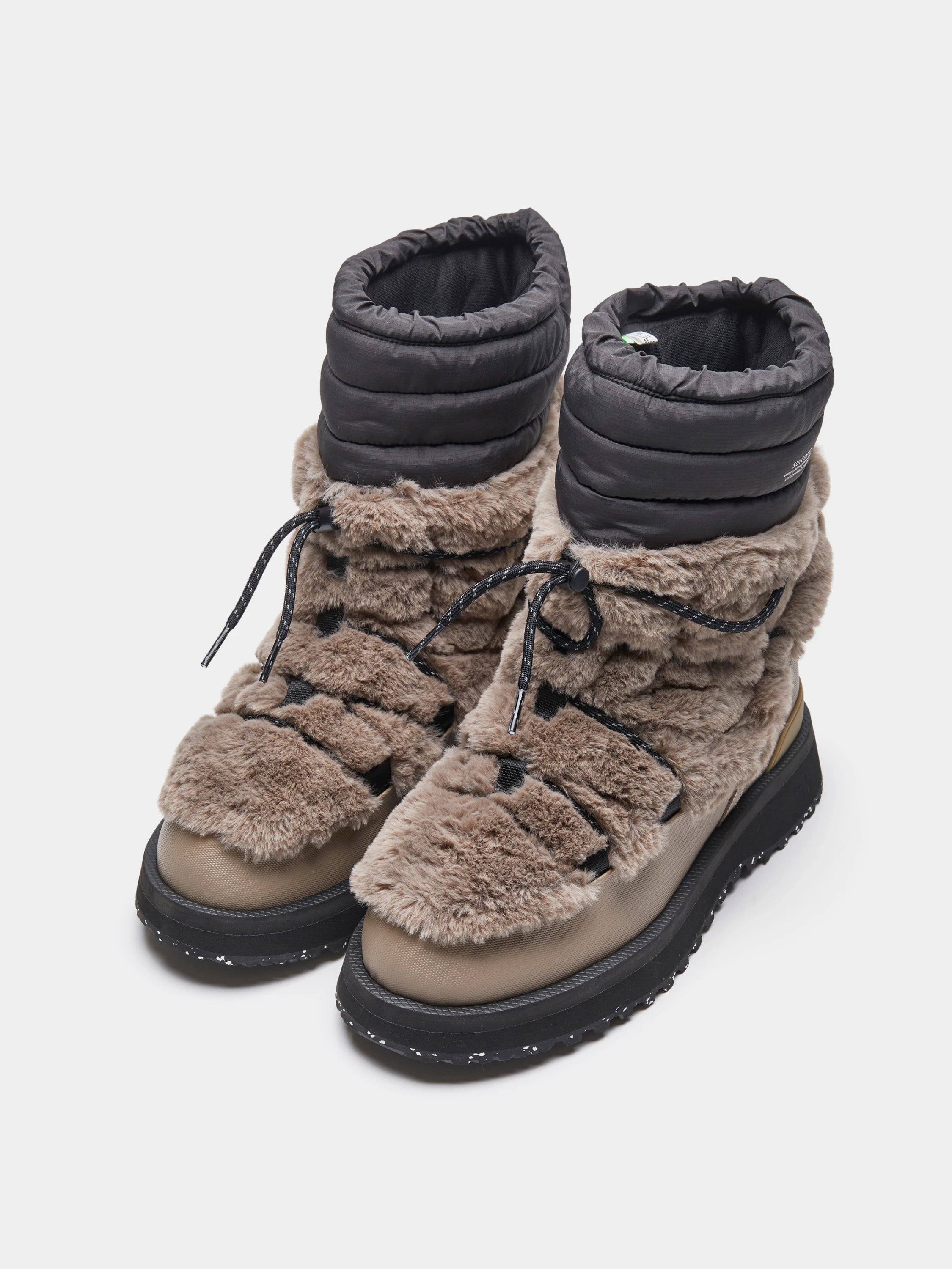 Женские ботинки SUICOKE BOWER-TRab-HI-FUR Taupe/Black