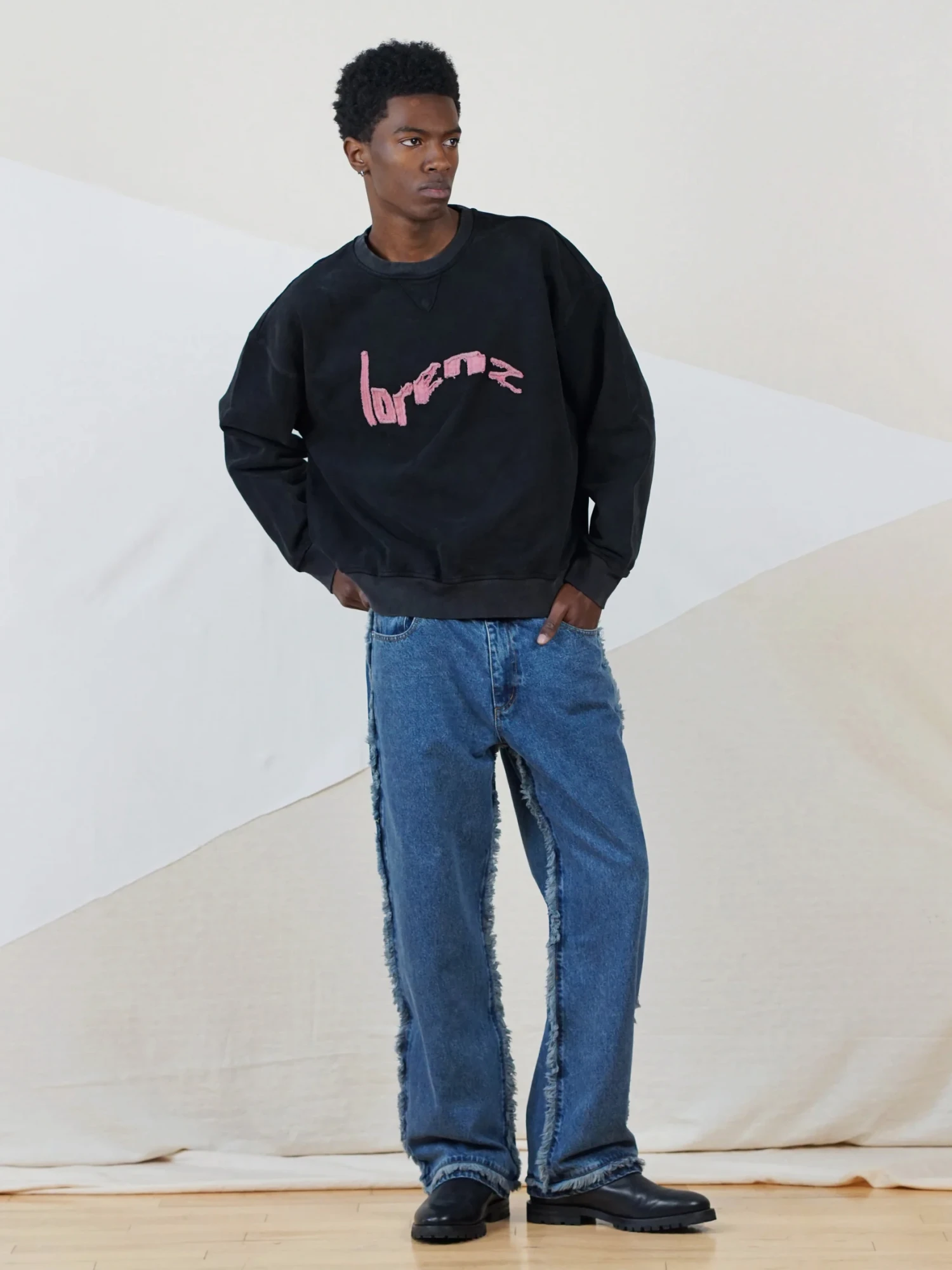 Свитшот lorenz Onda Sweatshirt Washed Black