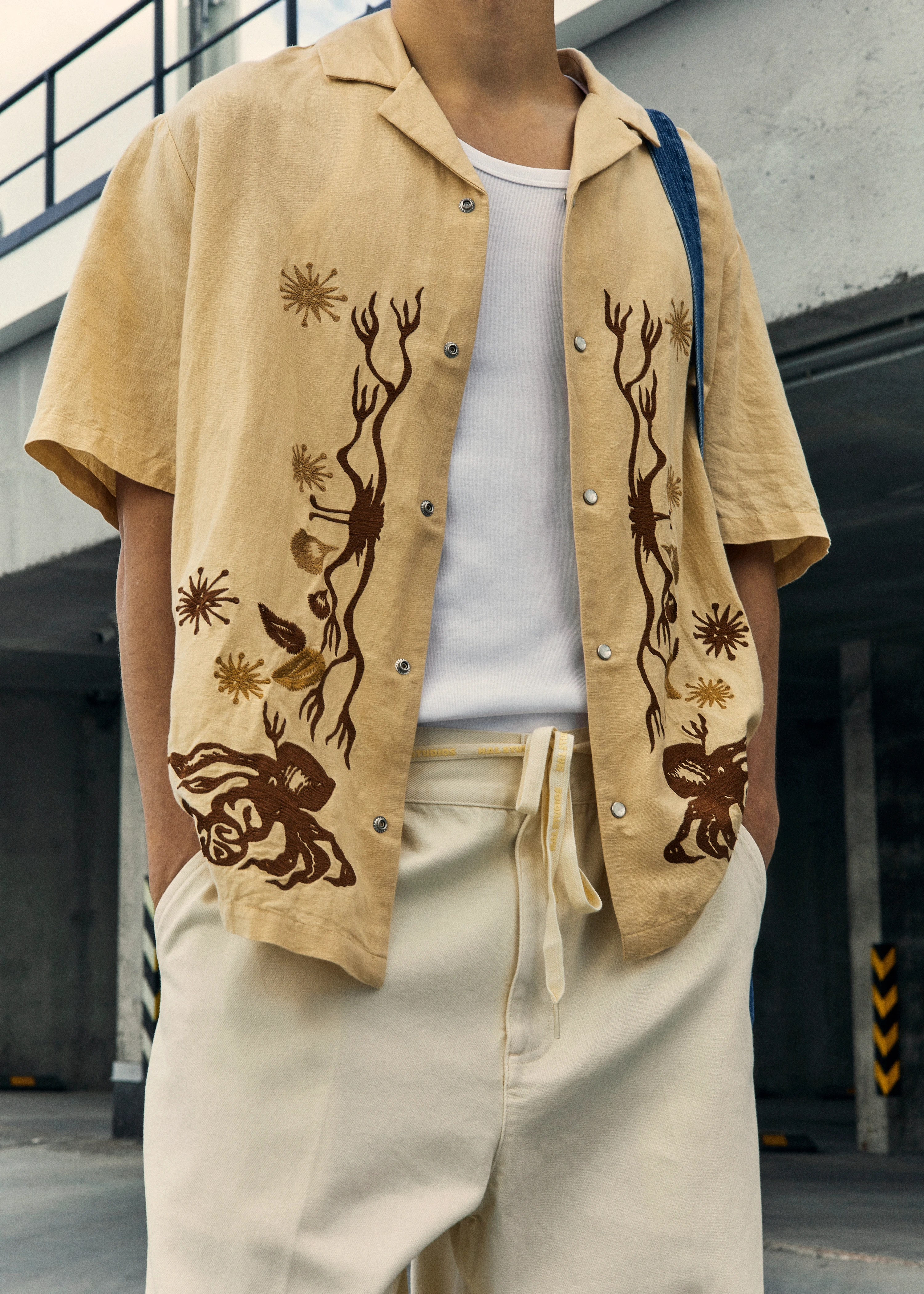 Рубашка ACMH SS Wave Embroidered Shirt