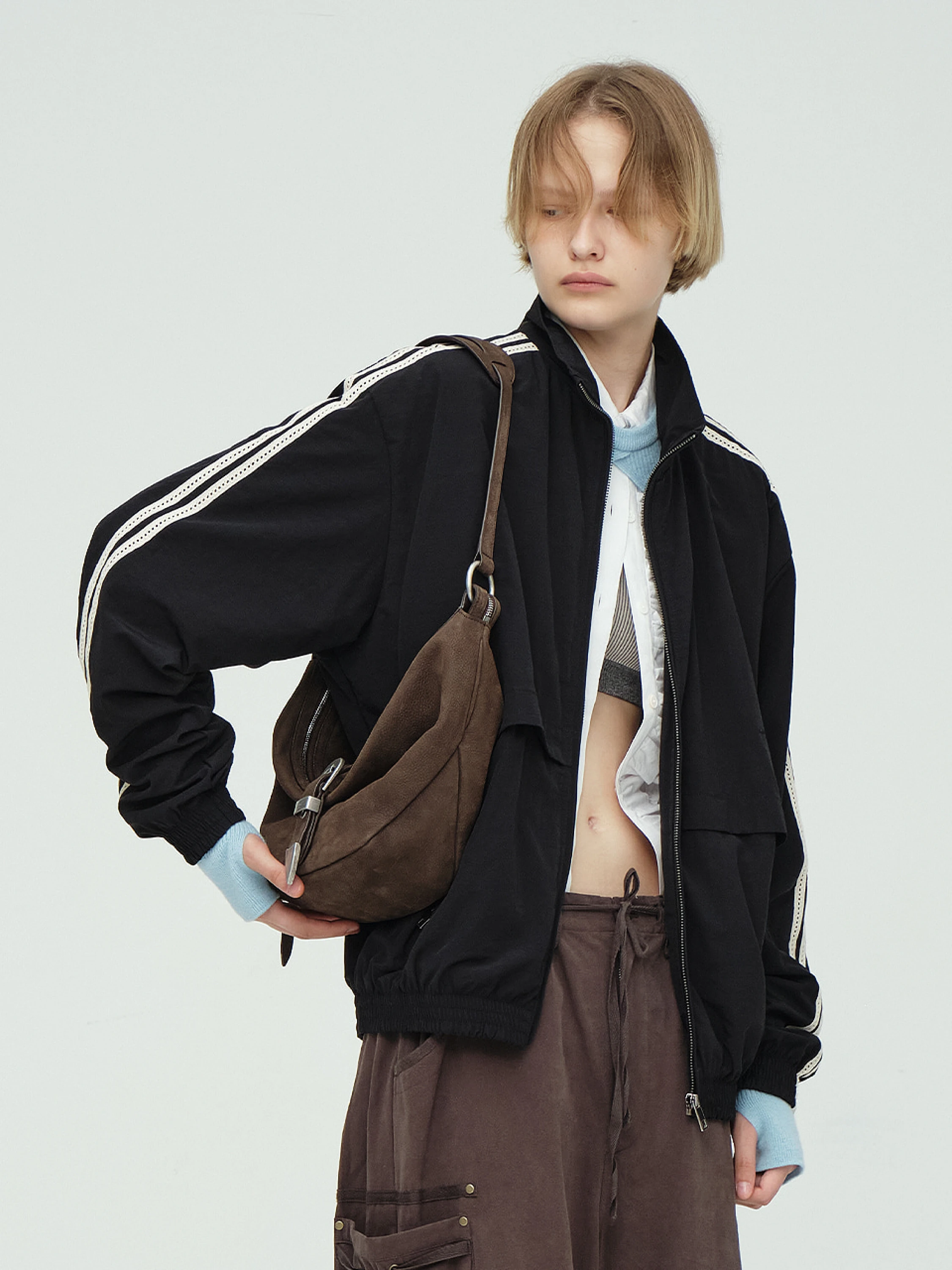 Сумка MARGESHERWOOD Belted Hobo Medium Hush Nubuck