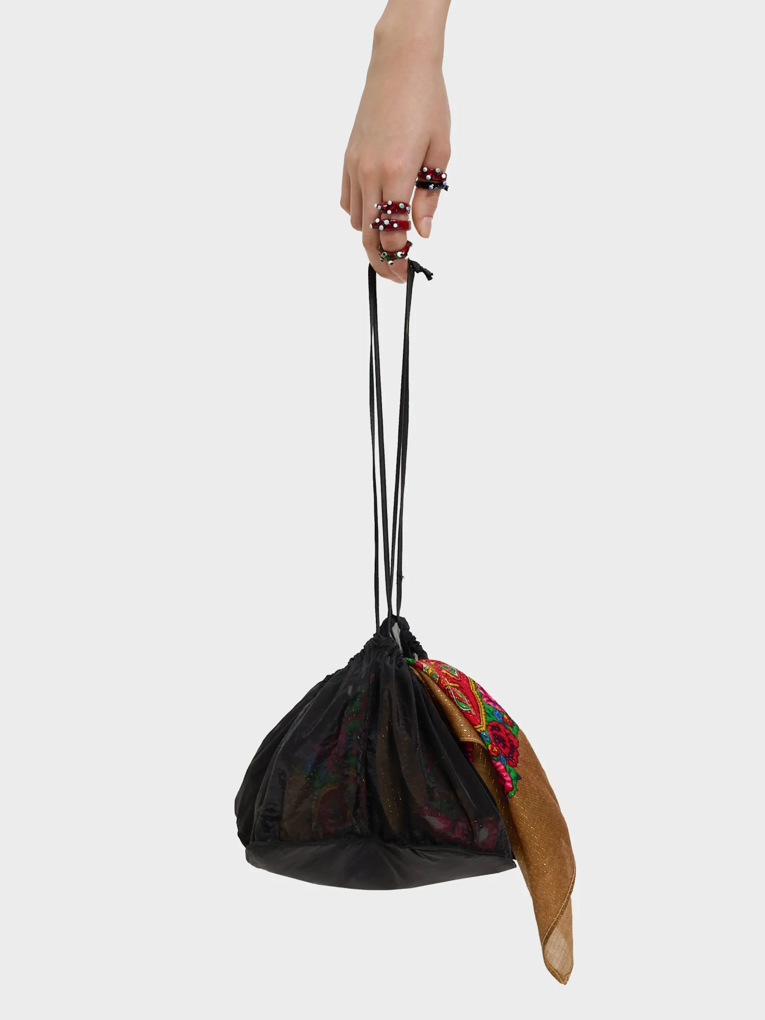 Сумка J.KIM Flower Pouch Black